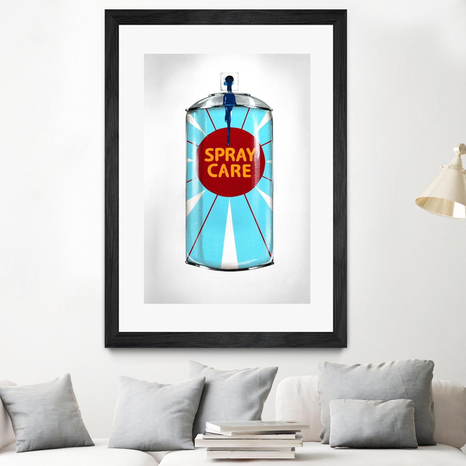 Public Expression II by Daleno Art on GIANT ART - red typography spray can