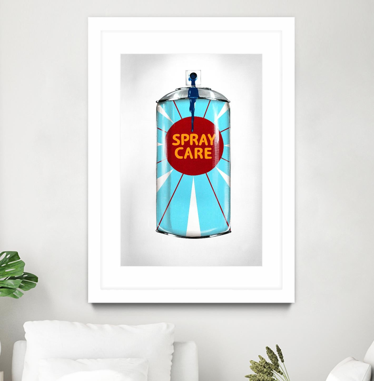 Public Expression II by Daleno Art on GIANT ART - red typography spray can