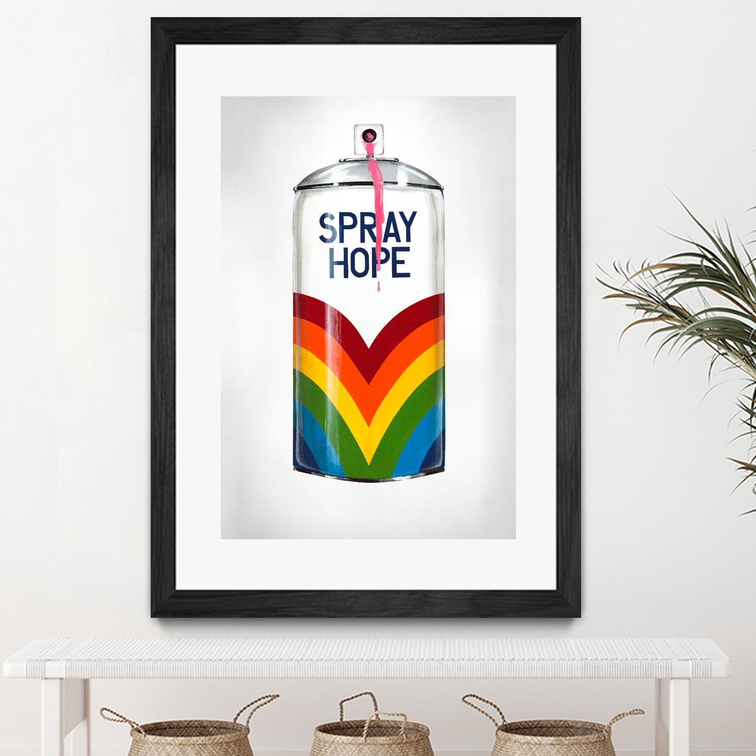 Public Expression VI by Daleno Art on GIANT ART - red typography spray can