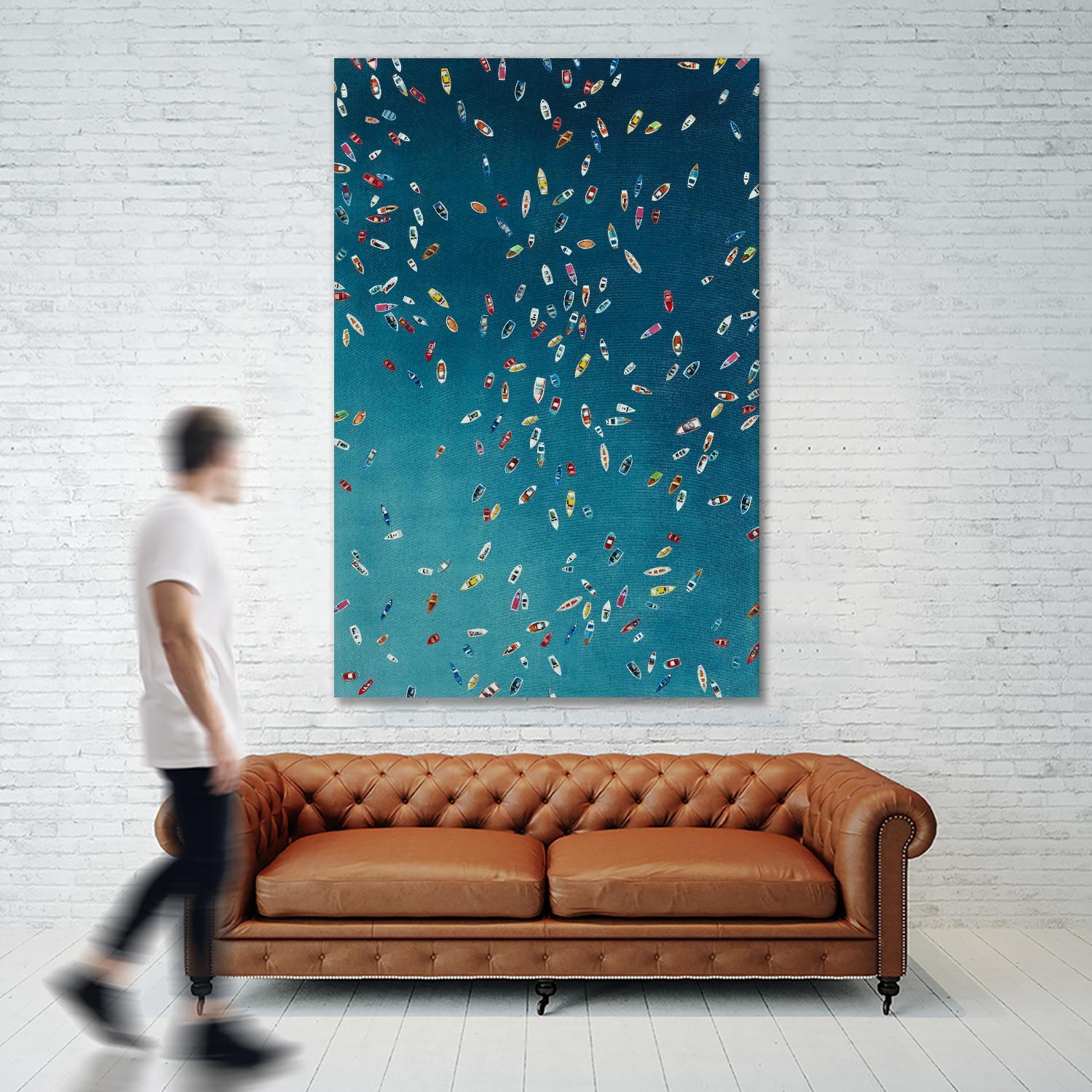 A Summer To Gather by Daleno Art on GIANT ART - red abstract costal