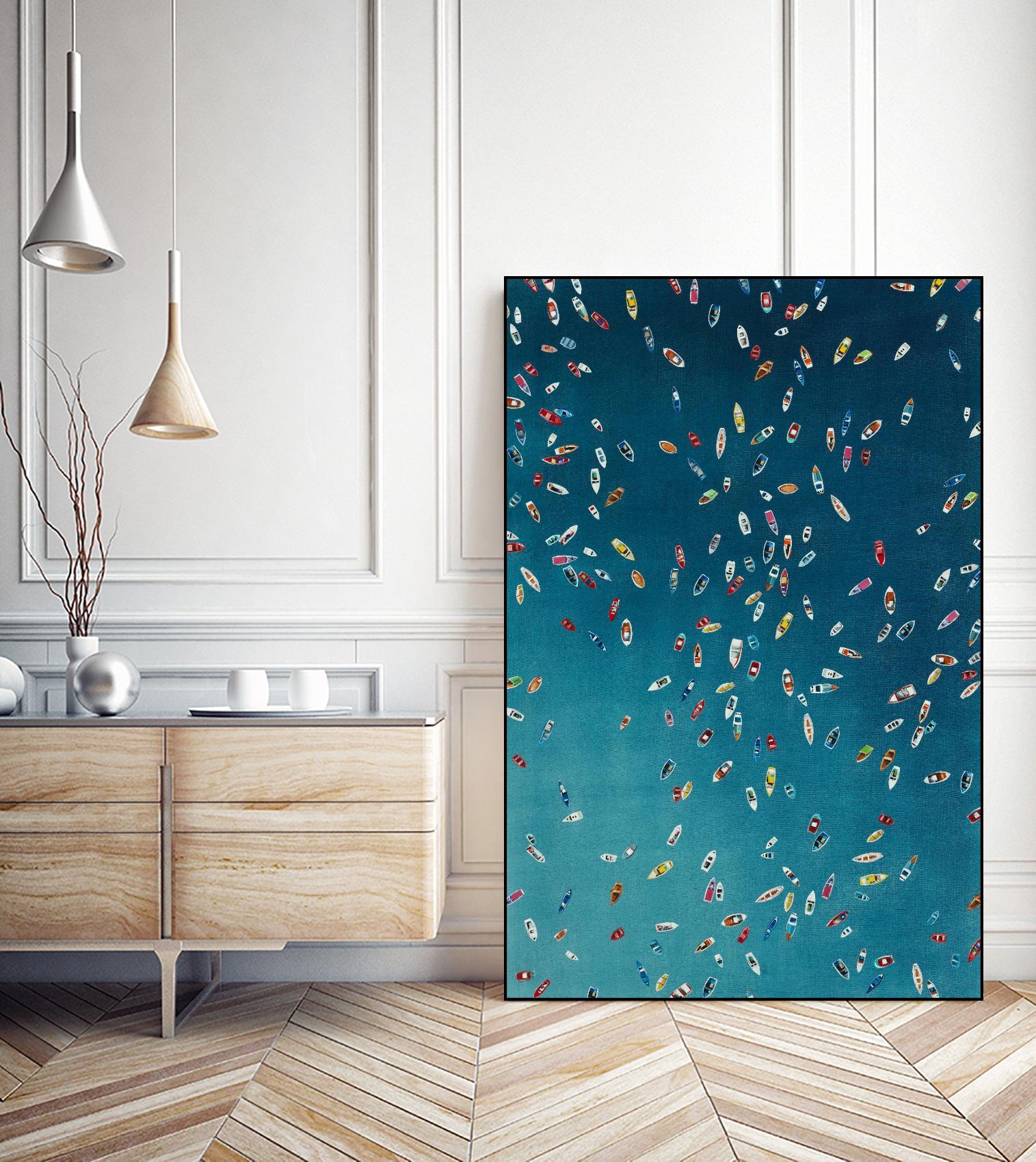 A Summer To Gather by Daleno Art on GIANT ART - red abstract costal