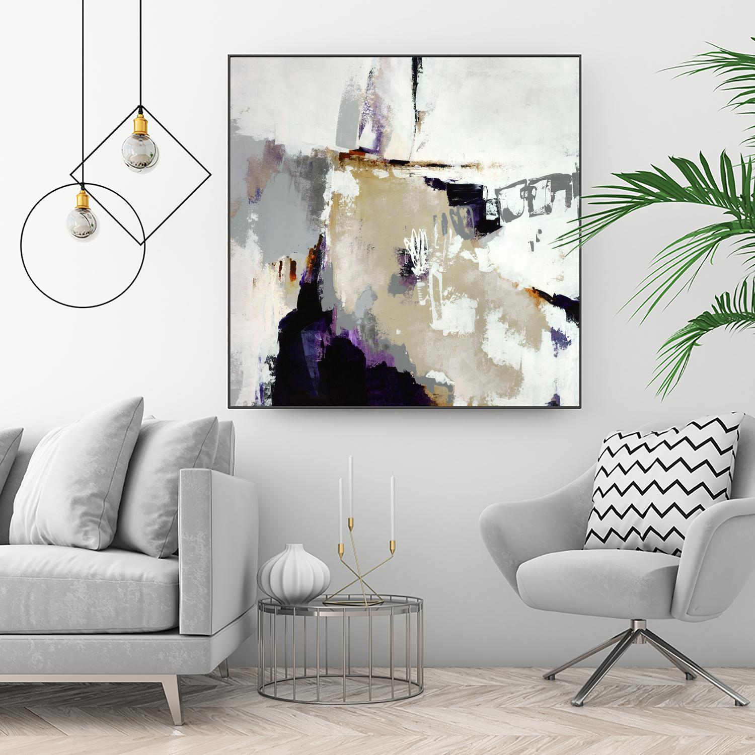 Tumult Roar by Daleno Art on GIANT ART - orange abstract abstrait