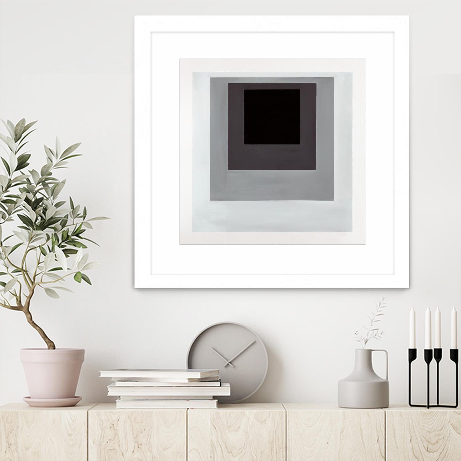 Inside Box Thinker by Daleno Art on GIANT ART - white black & white after joseph b