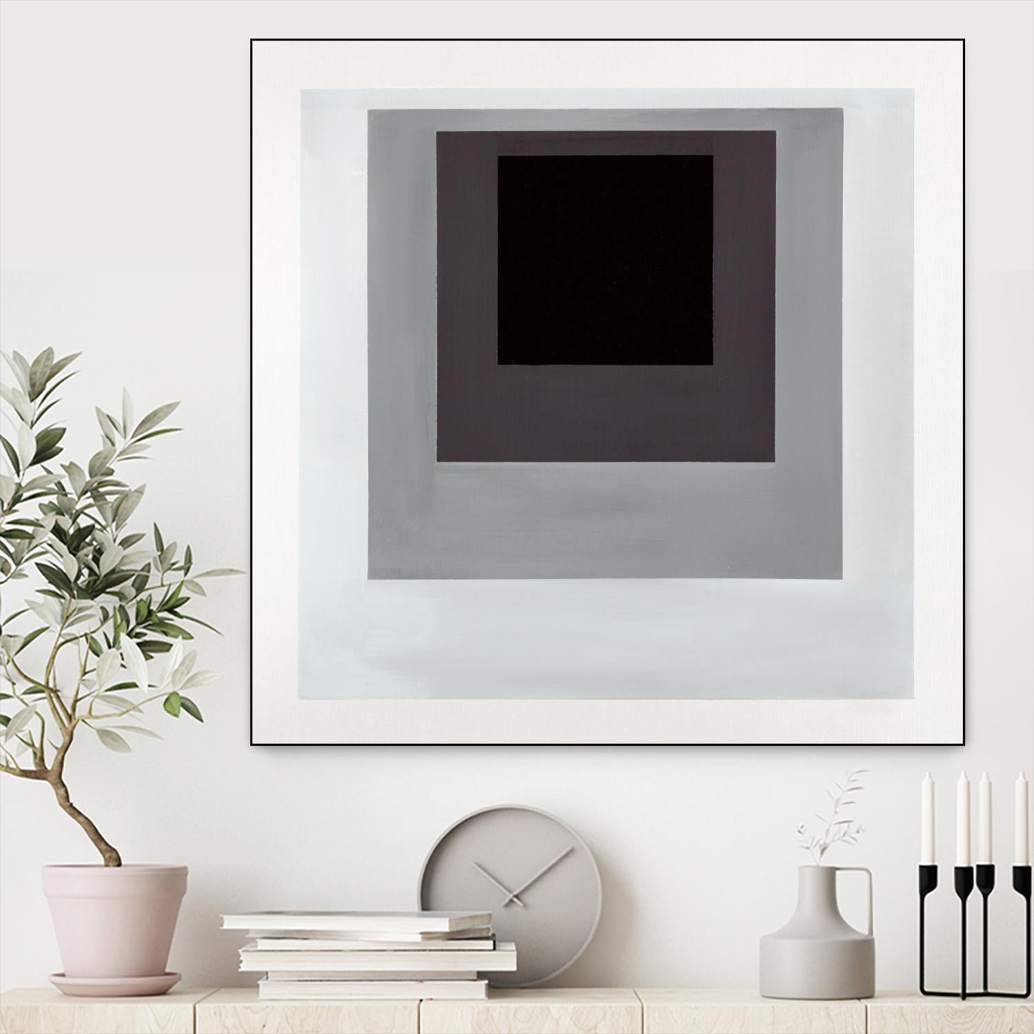 Inside Box Thinker by Daleno Art on GIANT ART - white black & white after joseph b