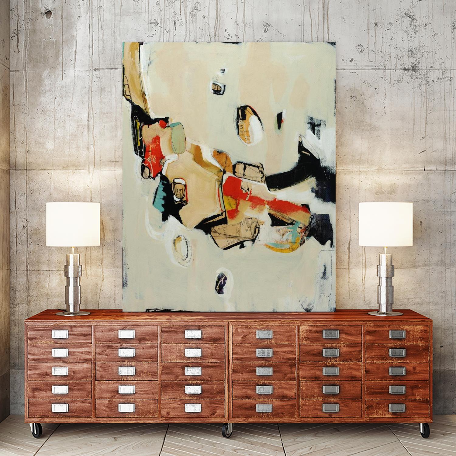 Charred Memorbilia by Daleno Art on GIANT ART - beige abstract abstrait
