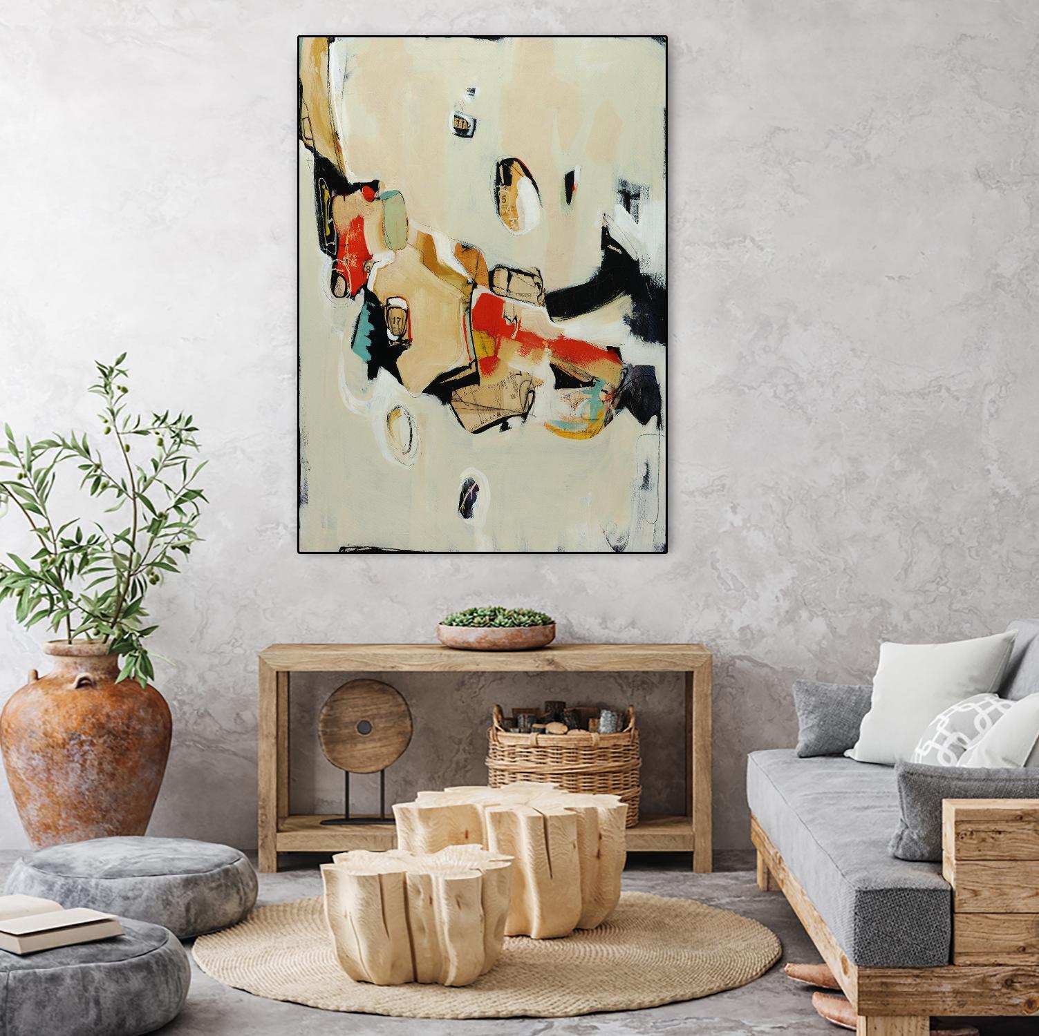 Charred Memorbilia by Daleno Art on GIANT ART - beige abstract abstrait