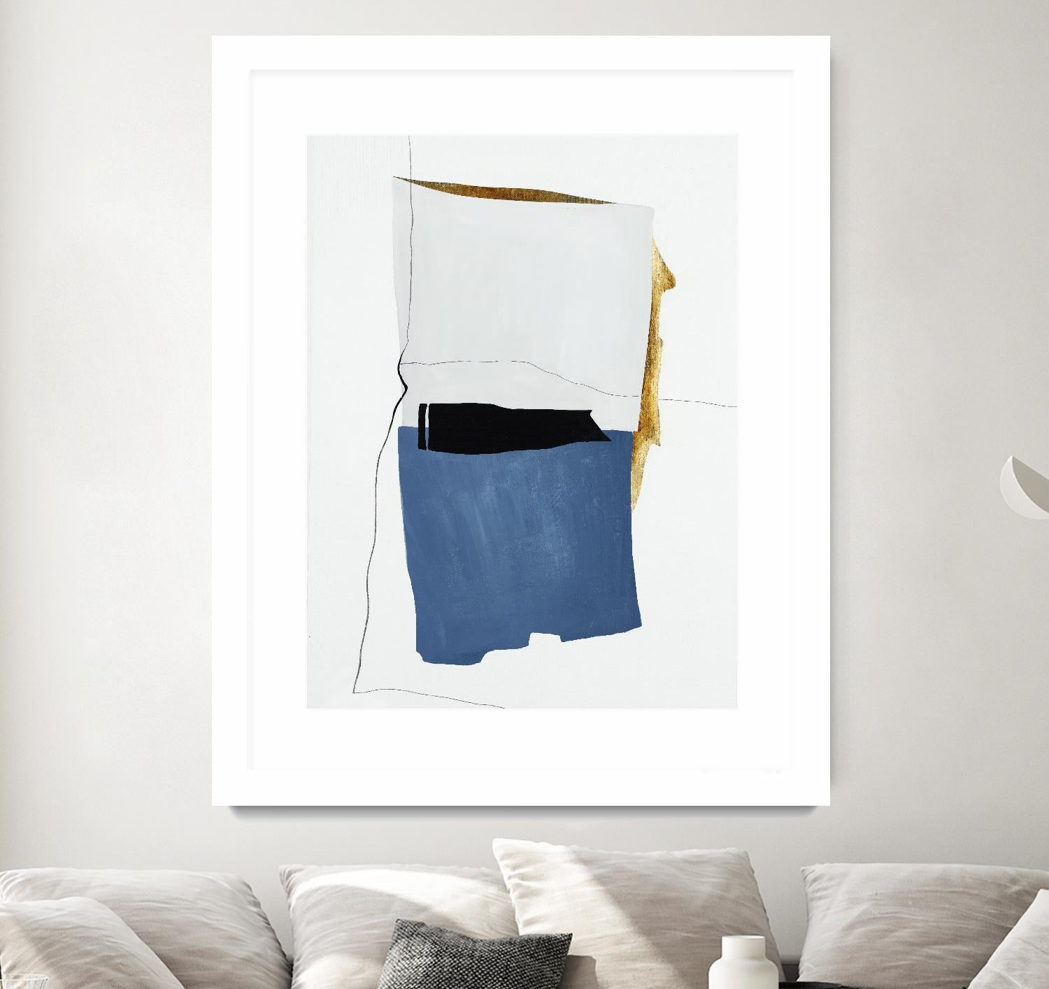 Setting Early I by Daleno Art on GIANT ART - gold shapes abstrait