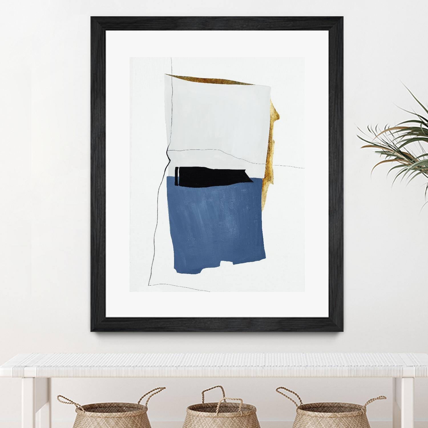 Setting Early I by Daleno Art on GIANT ART - gold shapes abstrait