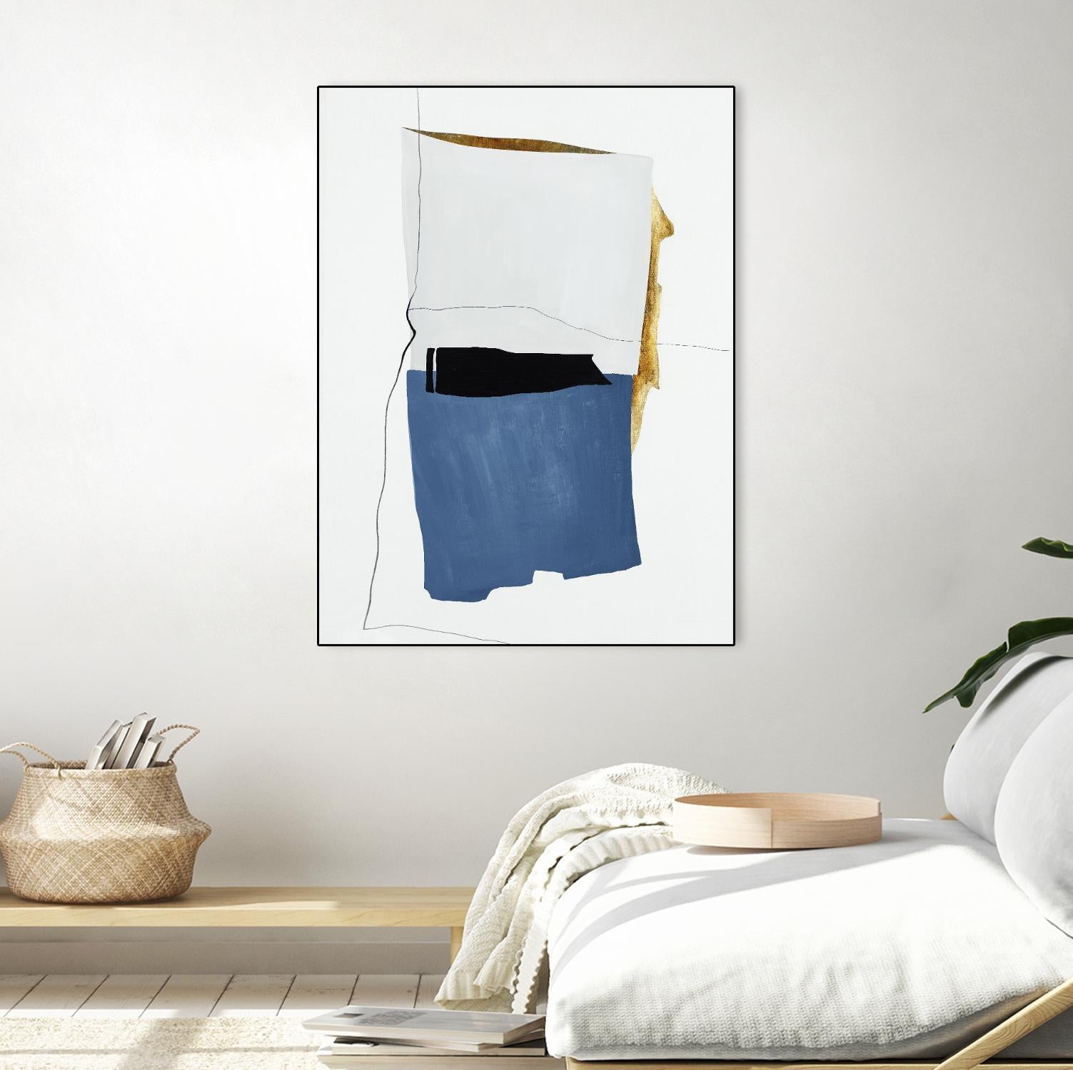 Setting Early I by Daleno Art on GIANT ART - gold shapes abstrait