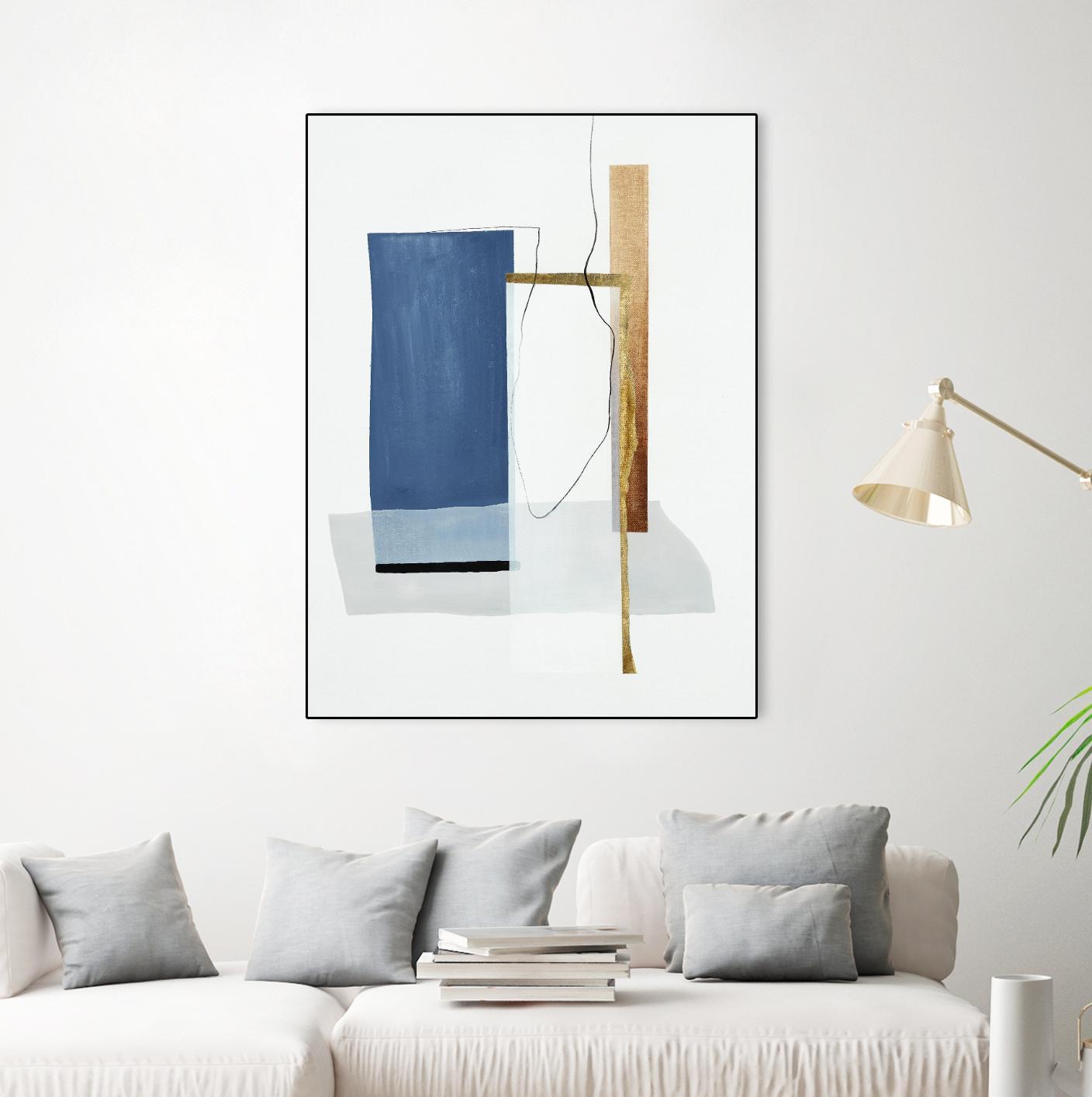 Setting Early II by Daleno Art on GIANT ART - gold abstract abstrait