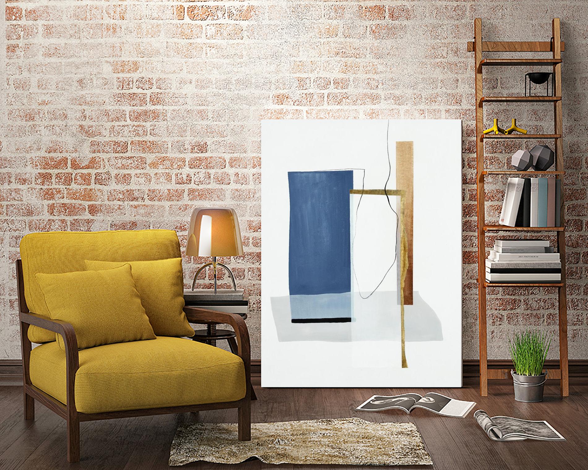 Setting Early II by Daleno Art on GIANT ART - gold abstract abstrait