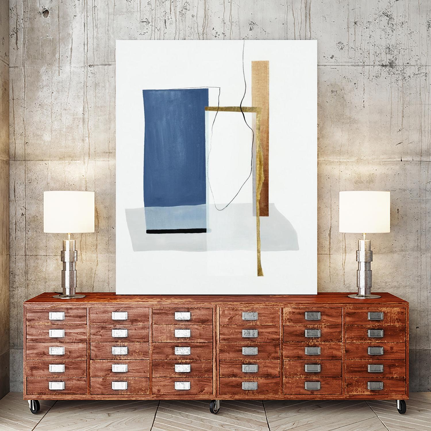 Setting Early II by Daleno Art on GIANT ART - gold abstract abstrait