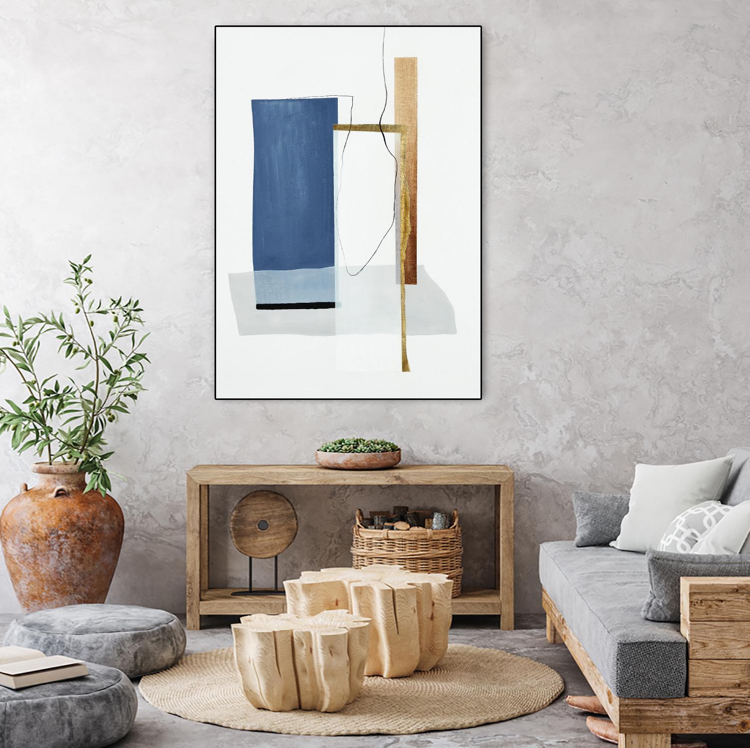 Setting Early II by Daleno Art on GIANT ART - gold abstract abstrait