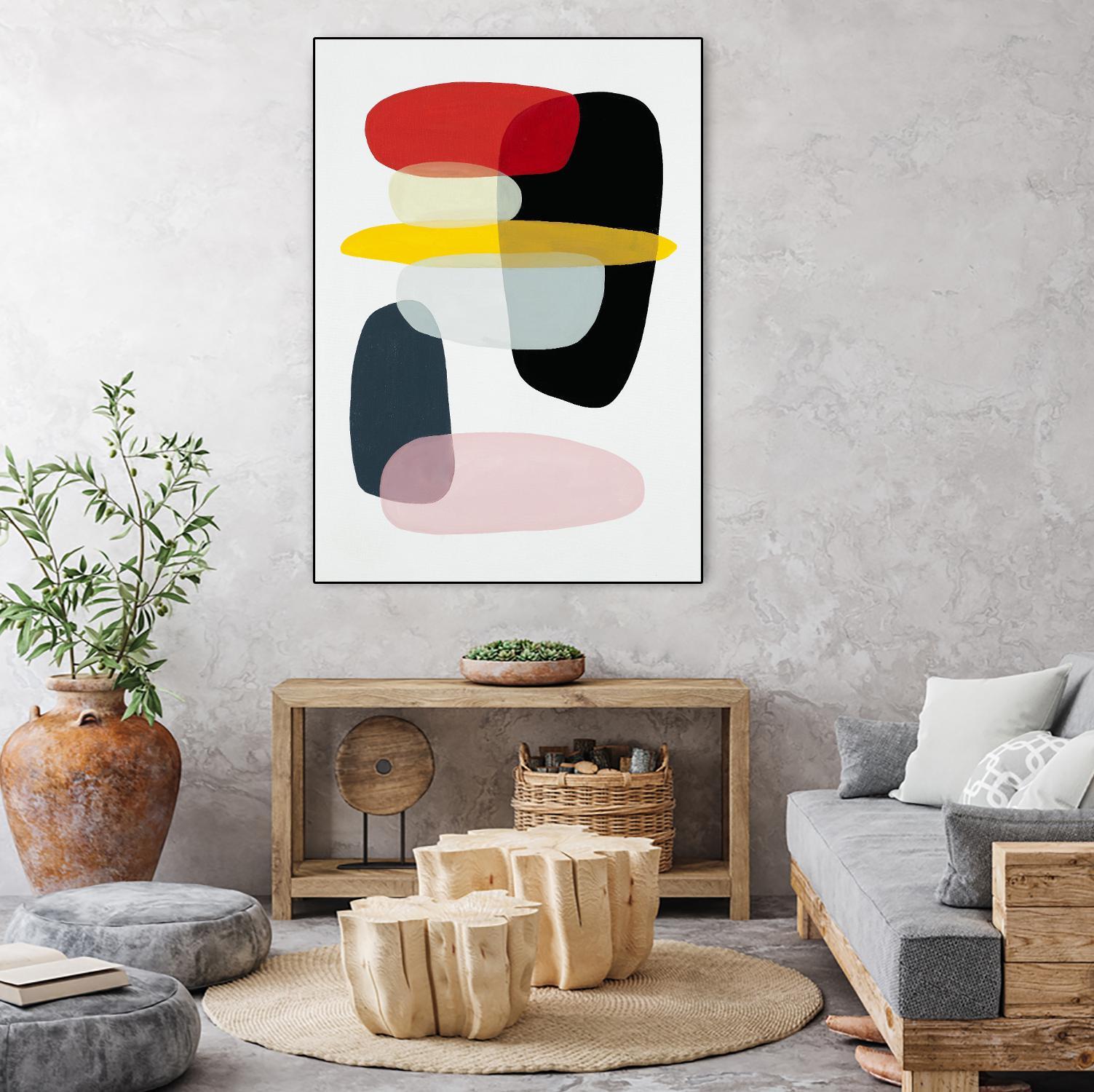 Joy and Pop I by Daleno Art on GIANT ART - abstract