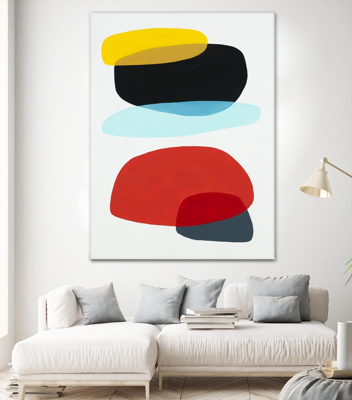 Joy and Pop II by Daleno Art on GIANT ART - red shapes