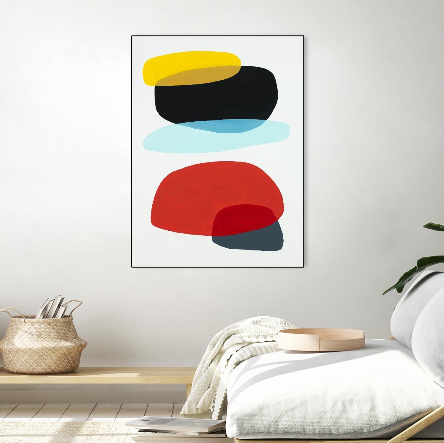 Joy and Pop II by Daleno Art on GIANT ART - red shapes