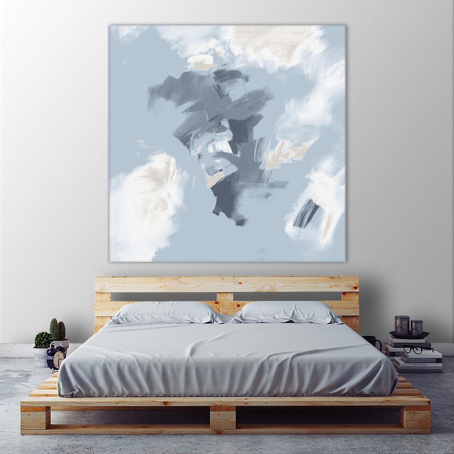 Peaches and Cream II by Daleno Art on GIANT ART - beige abstract