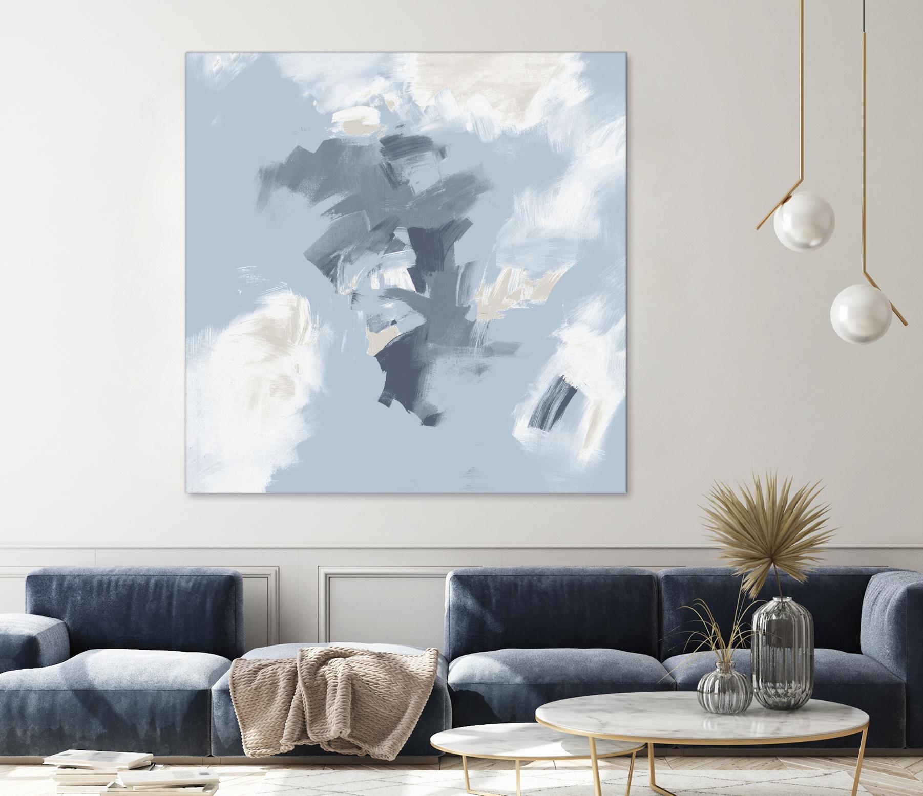 Peaches and Cream II by Daleno Art on GIANT ART - beige abstract