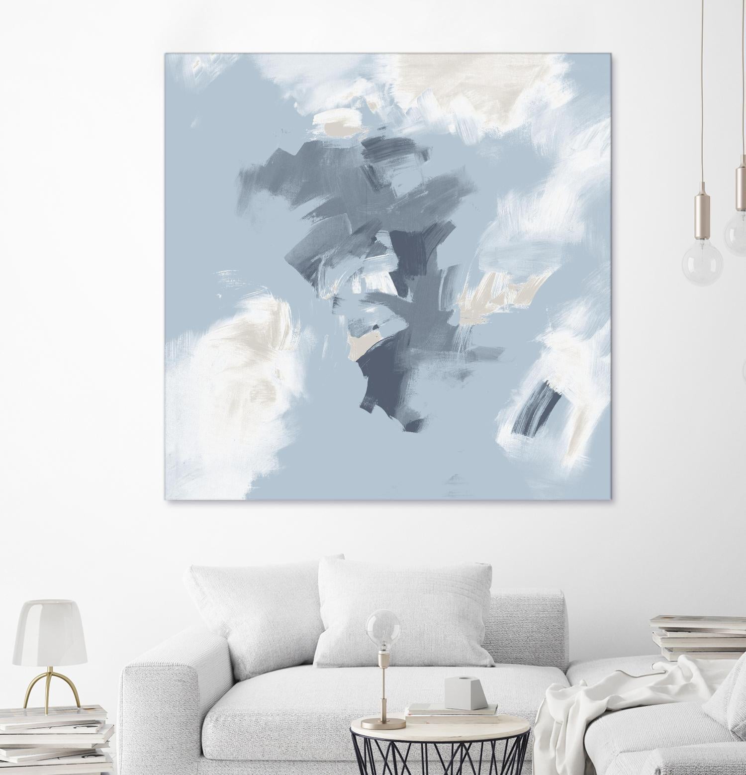 Peaches and Cream II by Daleno Art on GIANT ART - beige abstract