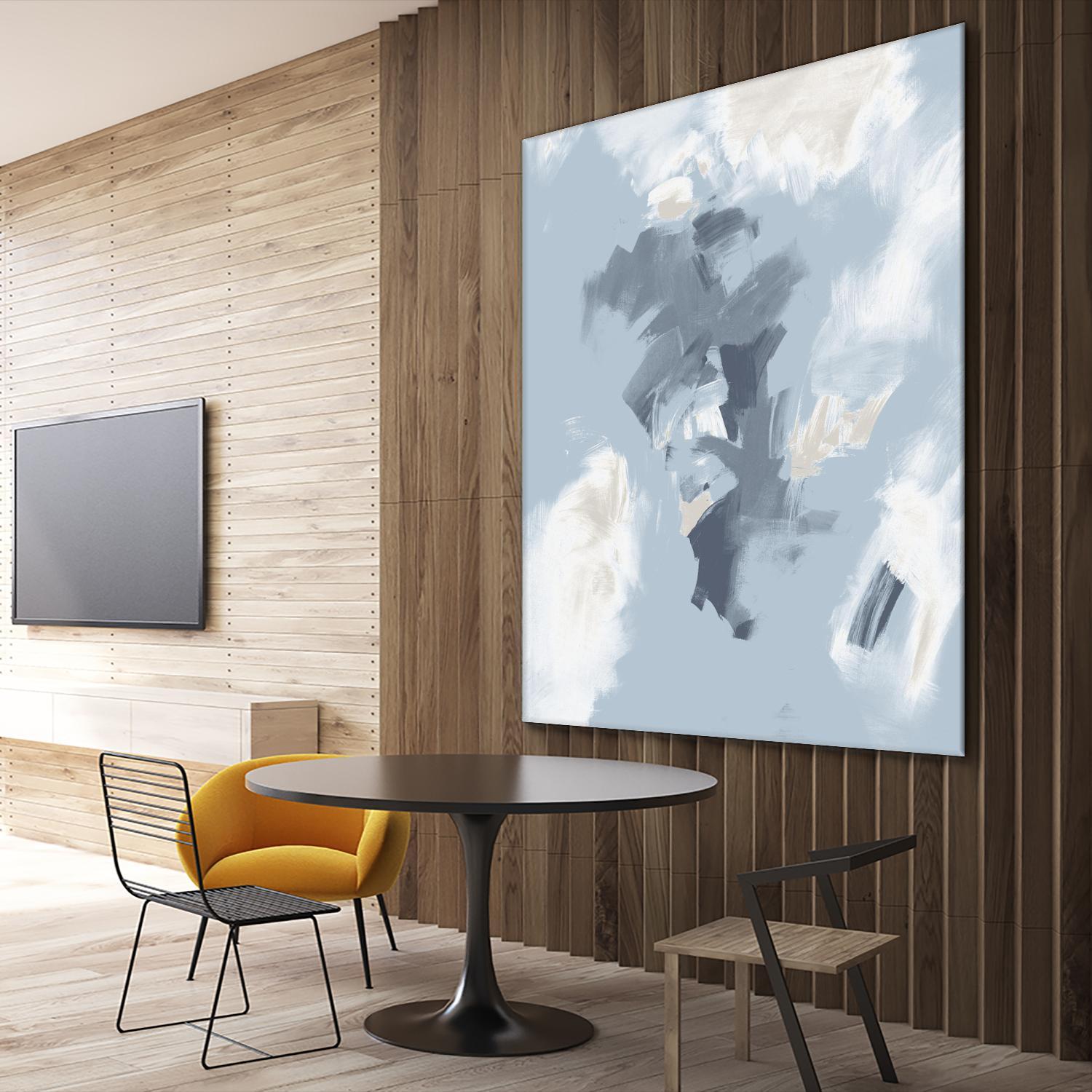 Peaches and Cream II by Daleno Art on GIANT ART - beige abstract