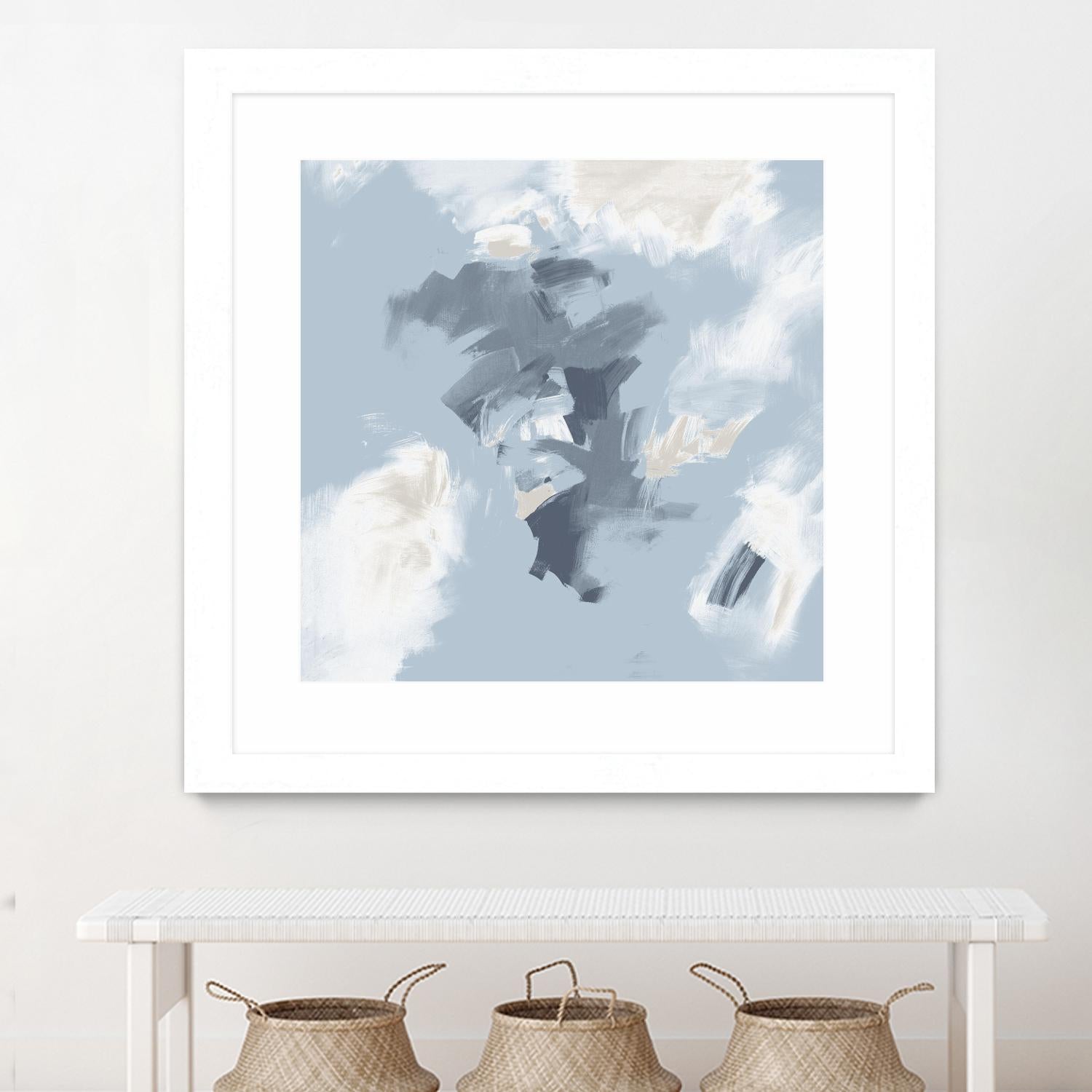 Peaches and Cream II by Daleno Art on GIANT ART - beige abstract