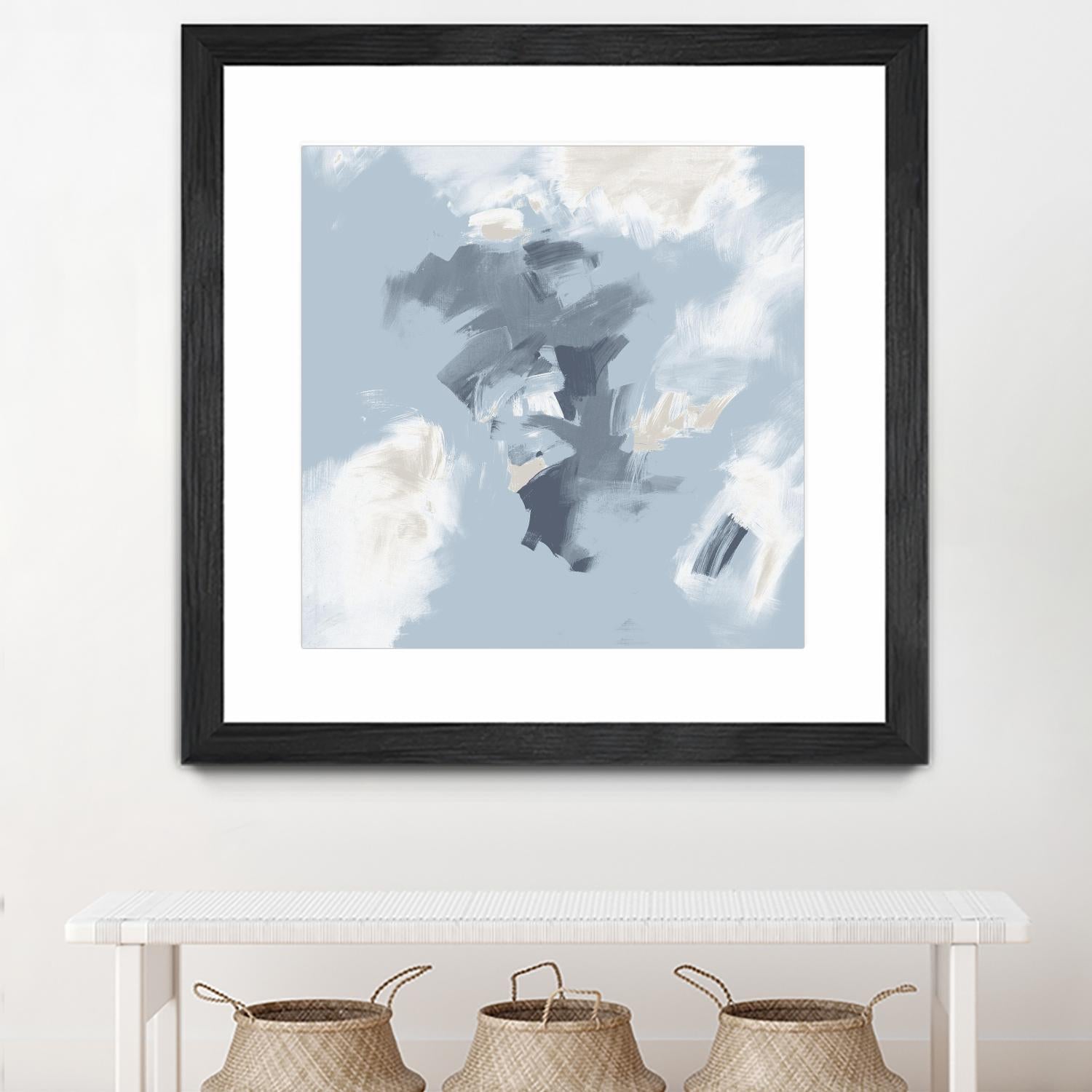 Peaches and Cream II by Daleno Art on GIANT ART - beige abstract