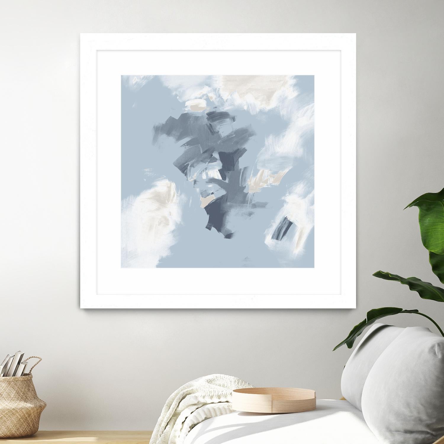 Peaches and Cream II by Daleno Art on GIANT ART - beige abstract