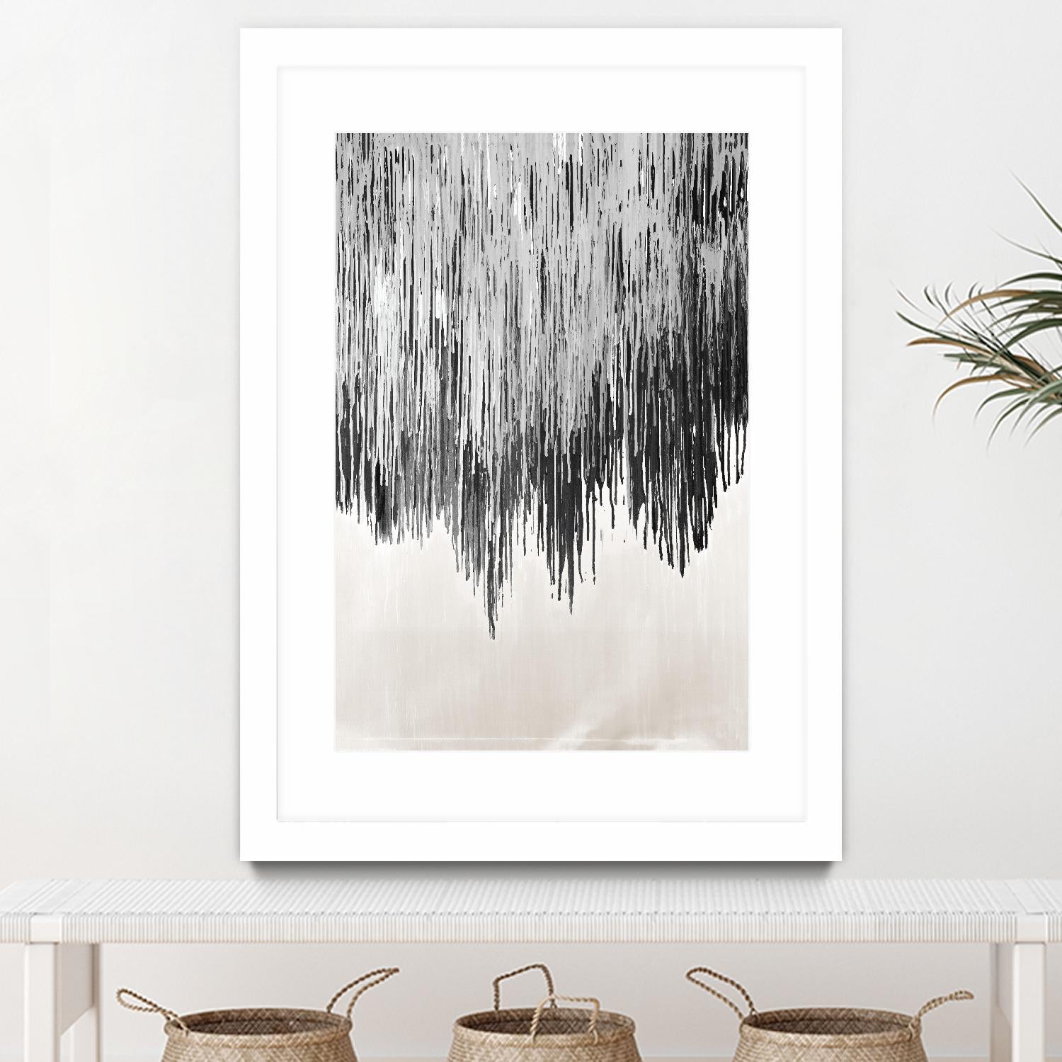 Stained Shower II by Daleno Art on GIANT ART - white abstract abstrait