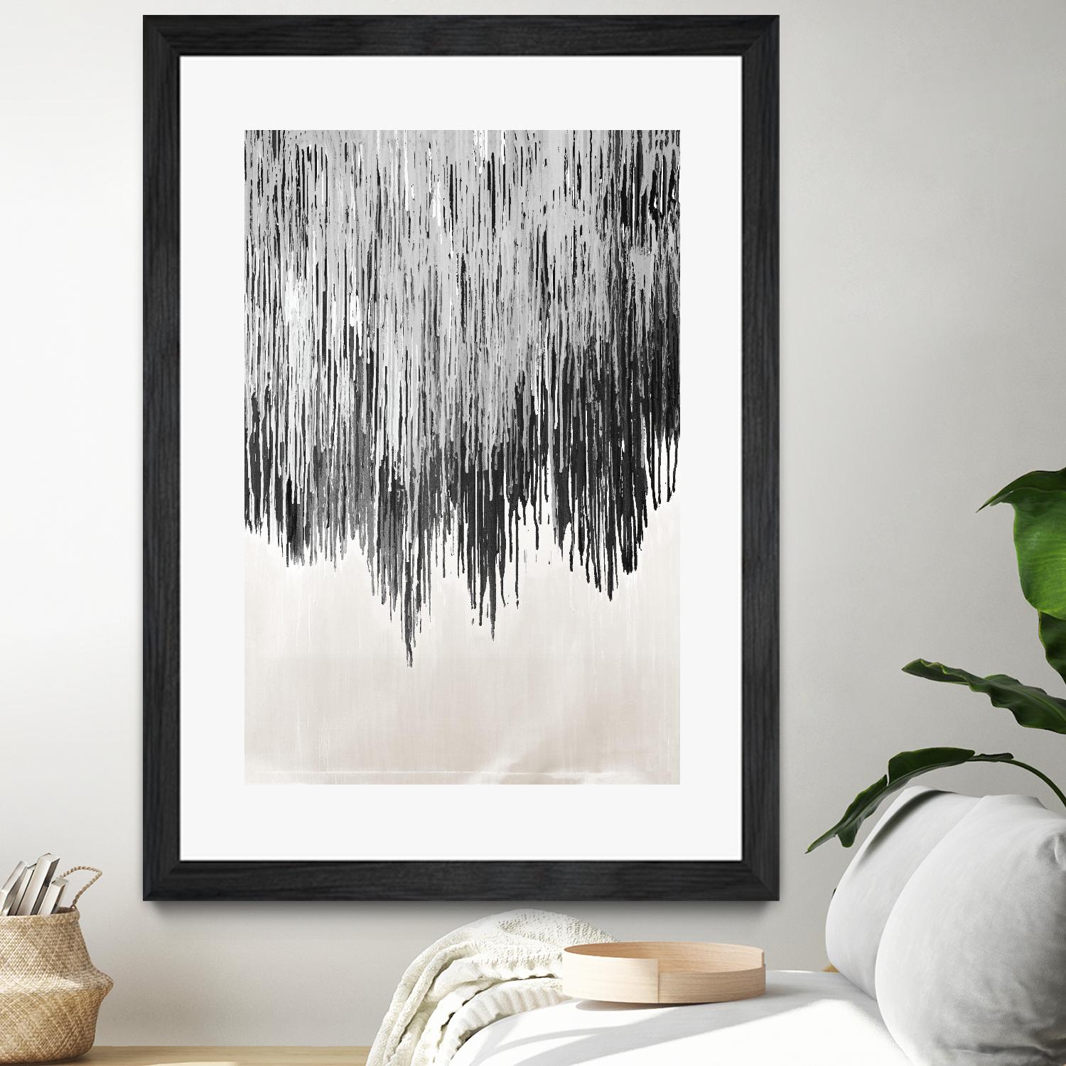 Stained Shower II by Daleno Art on GIANT ART - white abstract abstrait