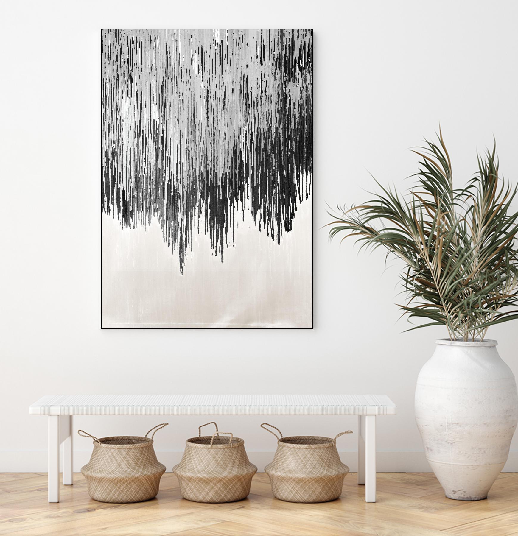 Stained Shower II by Daleno Art on GIANT ART - white abstract abstrait