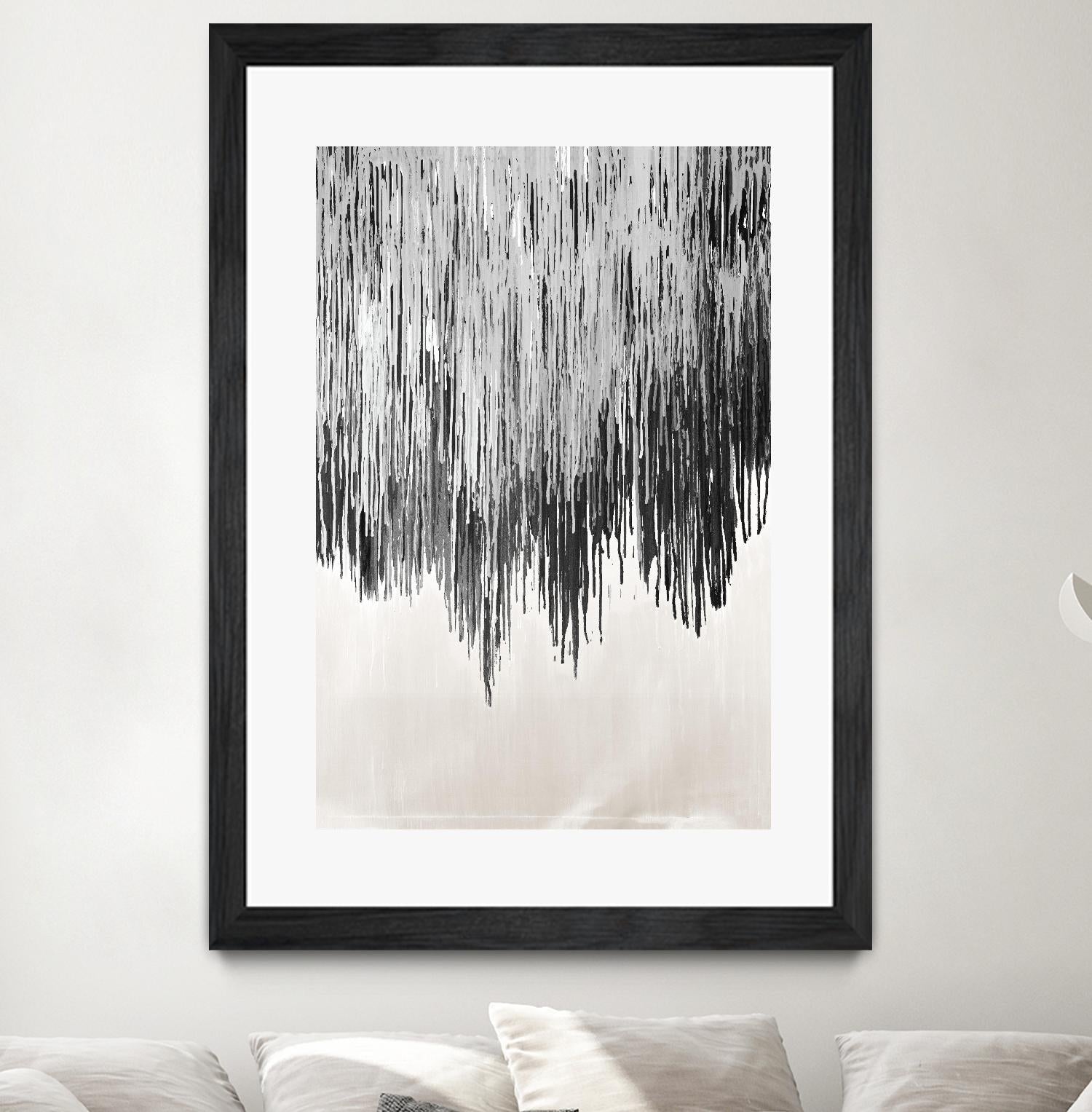 Stained Shower II by Daleno Art on GIANT ART - white abstract abstrait