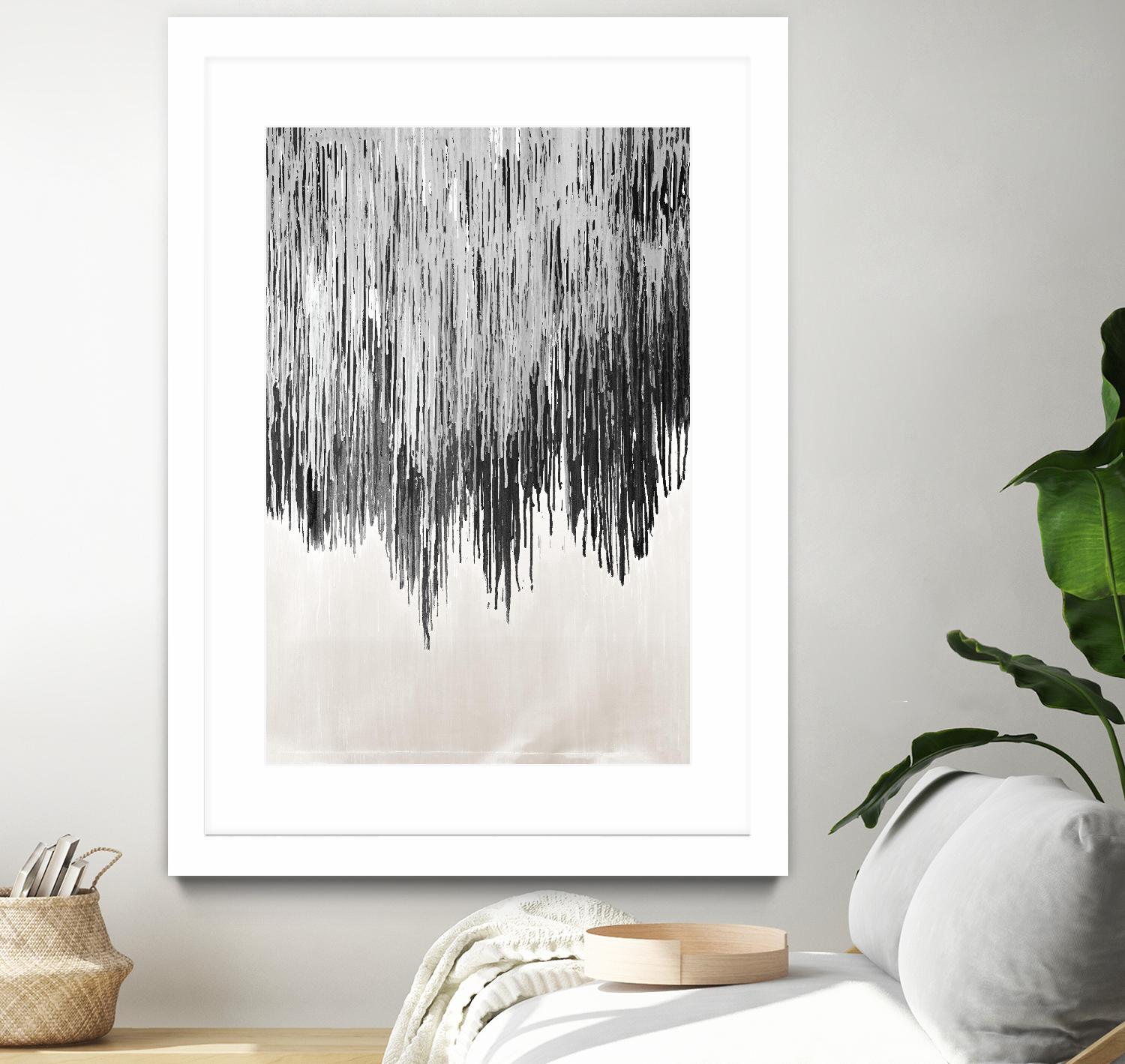 Stained Shower II by Daleno Art on GIANT ART - white abstract abstrait