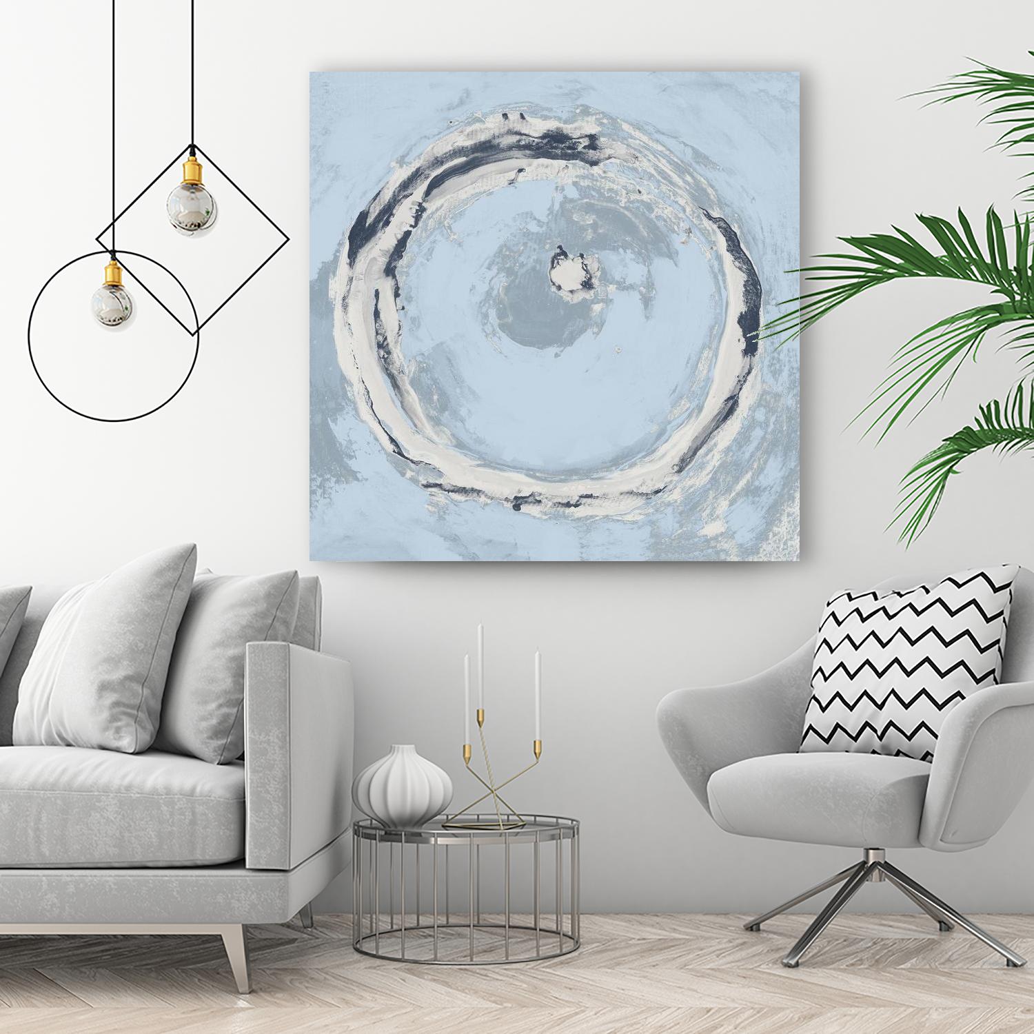 The Calm Before II by Daleno Art on GIANT ART - blue shapes abstrait