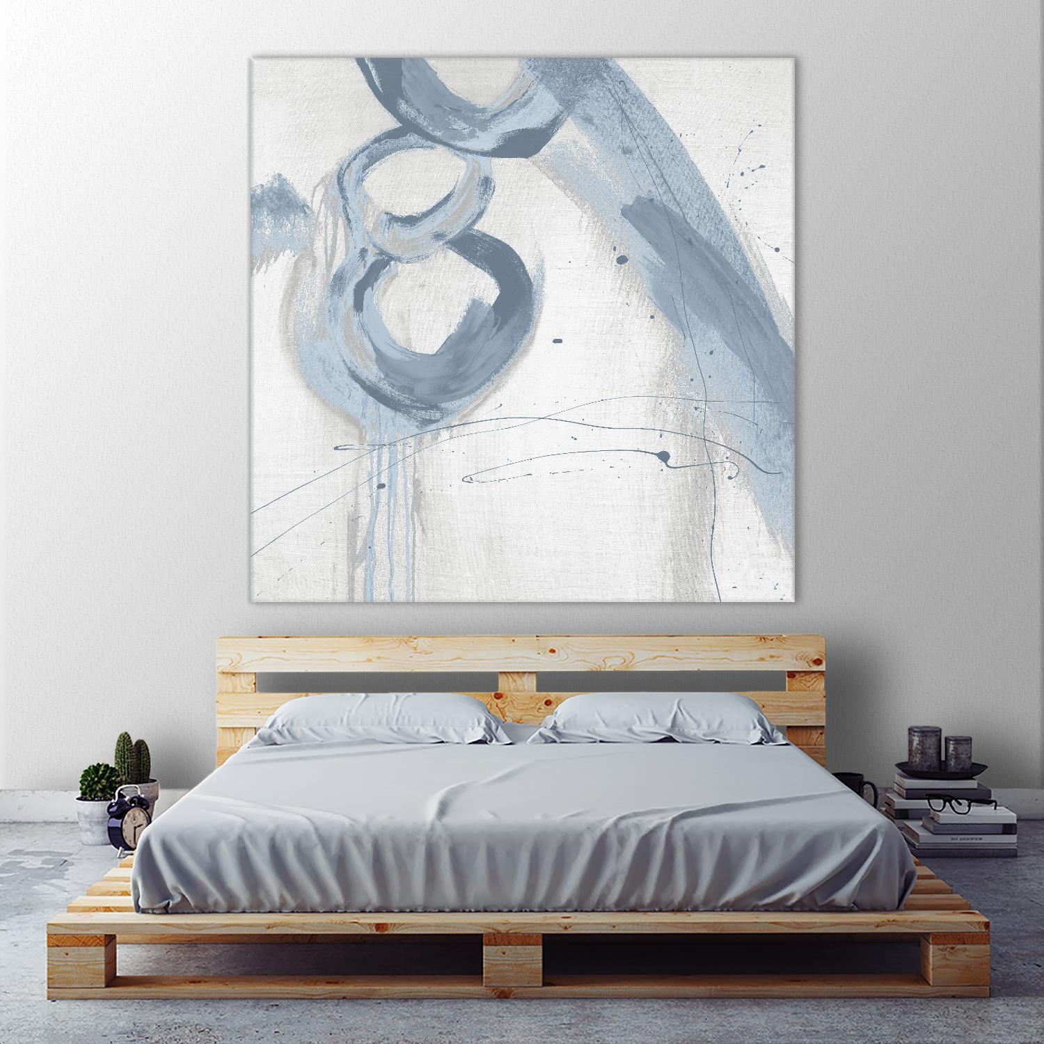 Twice Over VII by Daleno Art on GIANT ART - blue abstract abstrait