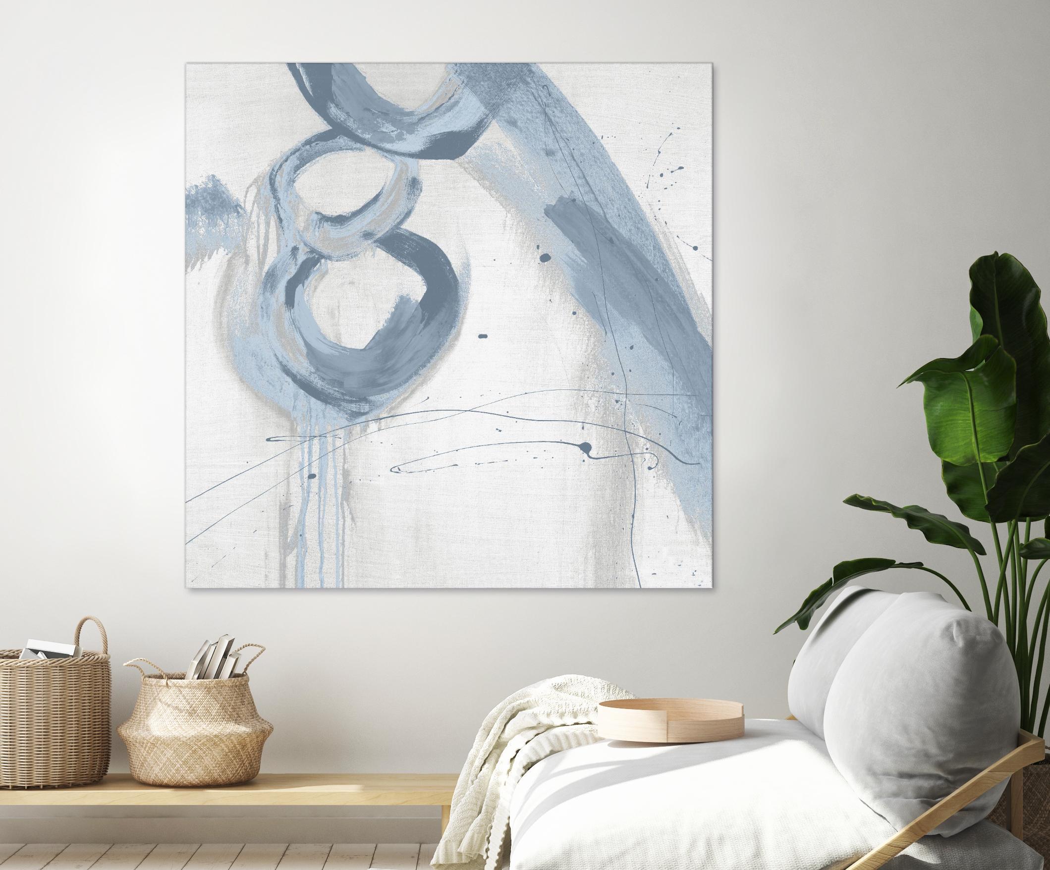 Twice Over VII by Daleno Art on GIANT ART - blue abstract abstrait