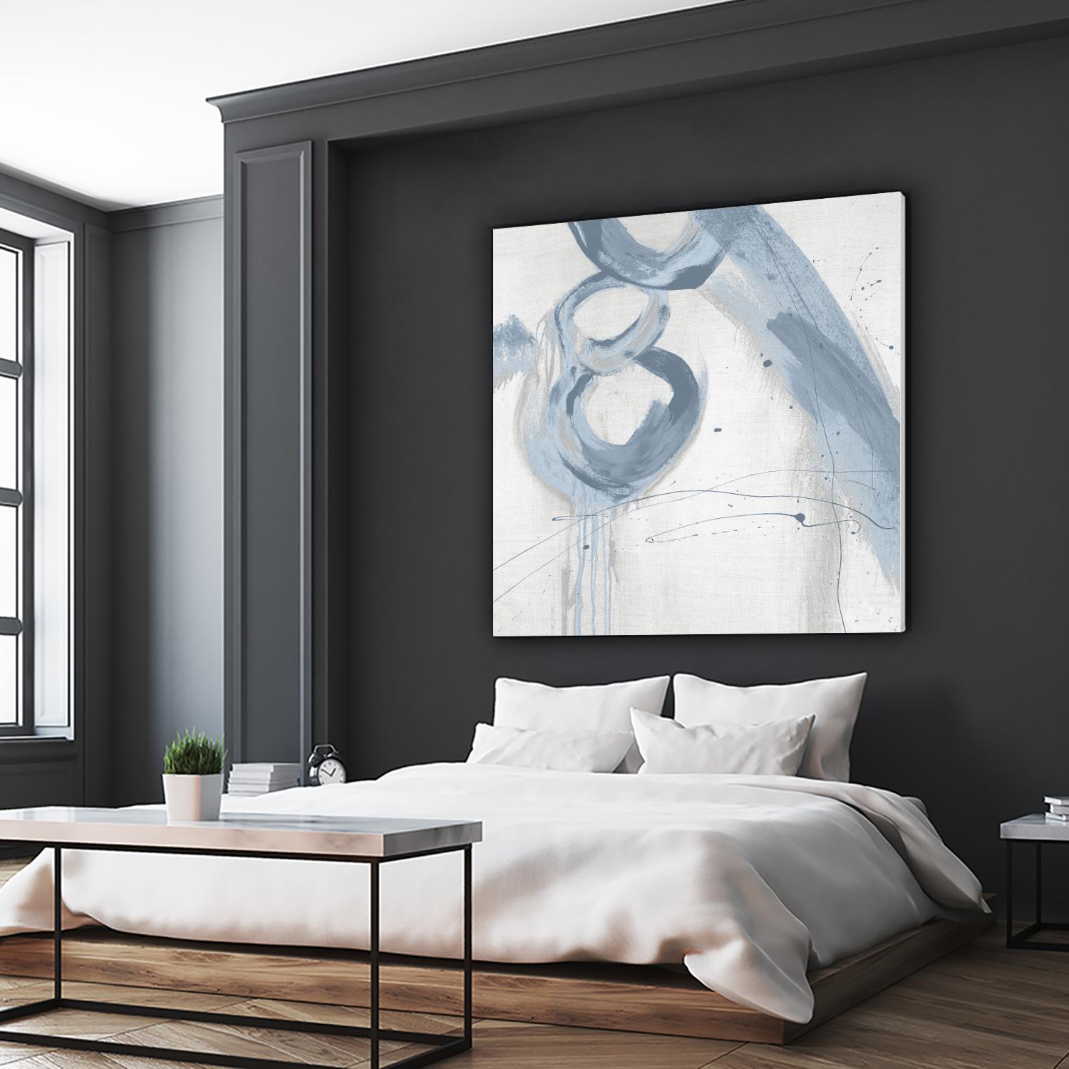 Twice Over VII by Daleno Art on GIANT ART - blue abstract abstrait