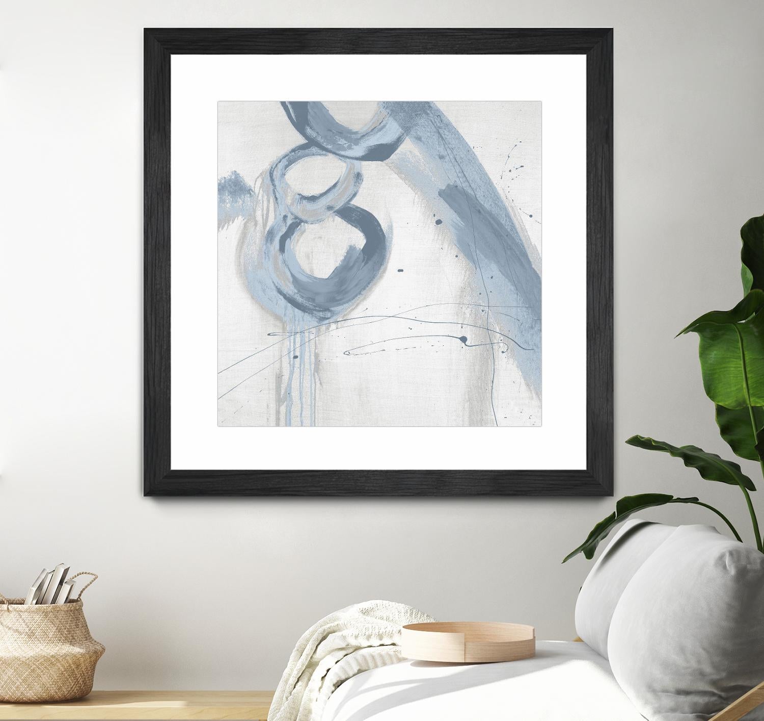 Twice Over VII by Daleno Art on GIANT ART - blue abstract abstrait