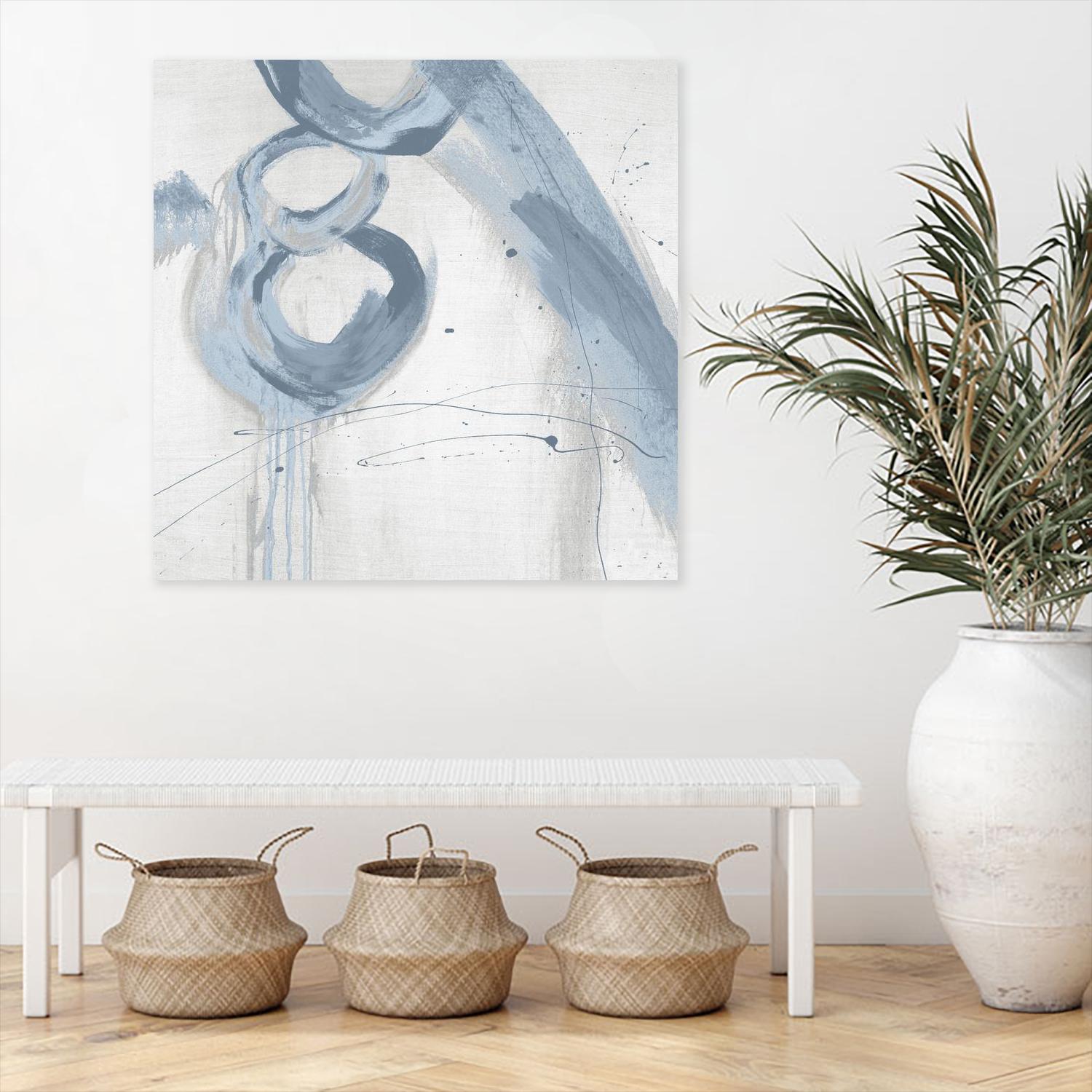 Twice Over VII by Daleno Art on GIANT ART - blue abstract abstrait