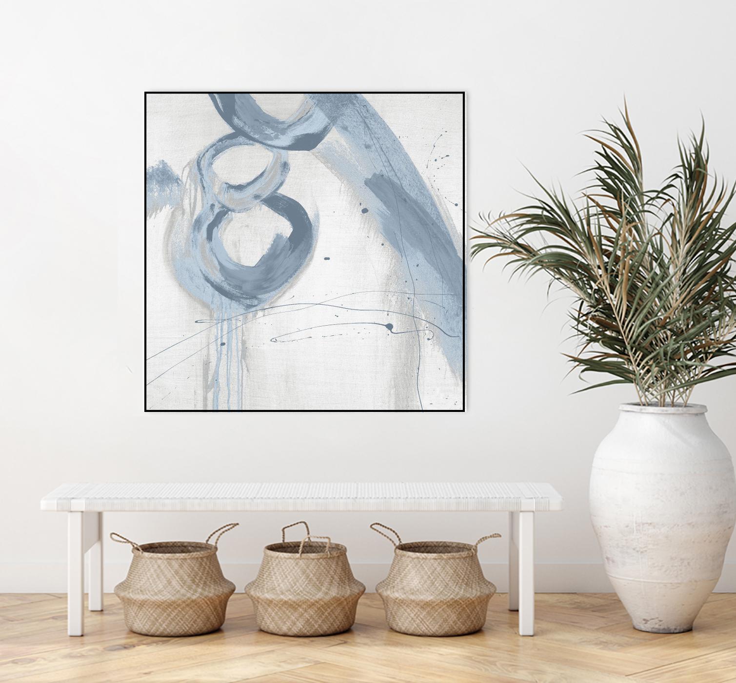 Twice Over VII by Daleno Art on GIANT ART - blue abstract abstrait