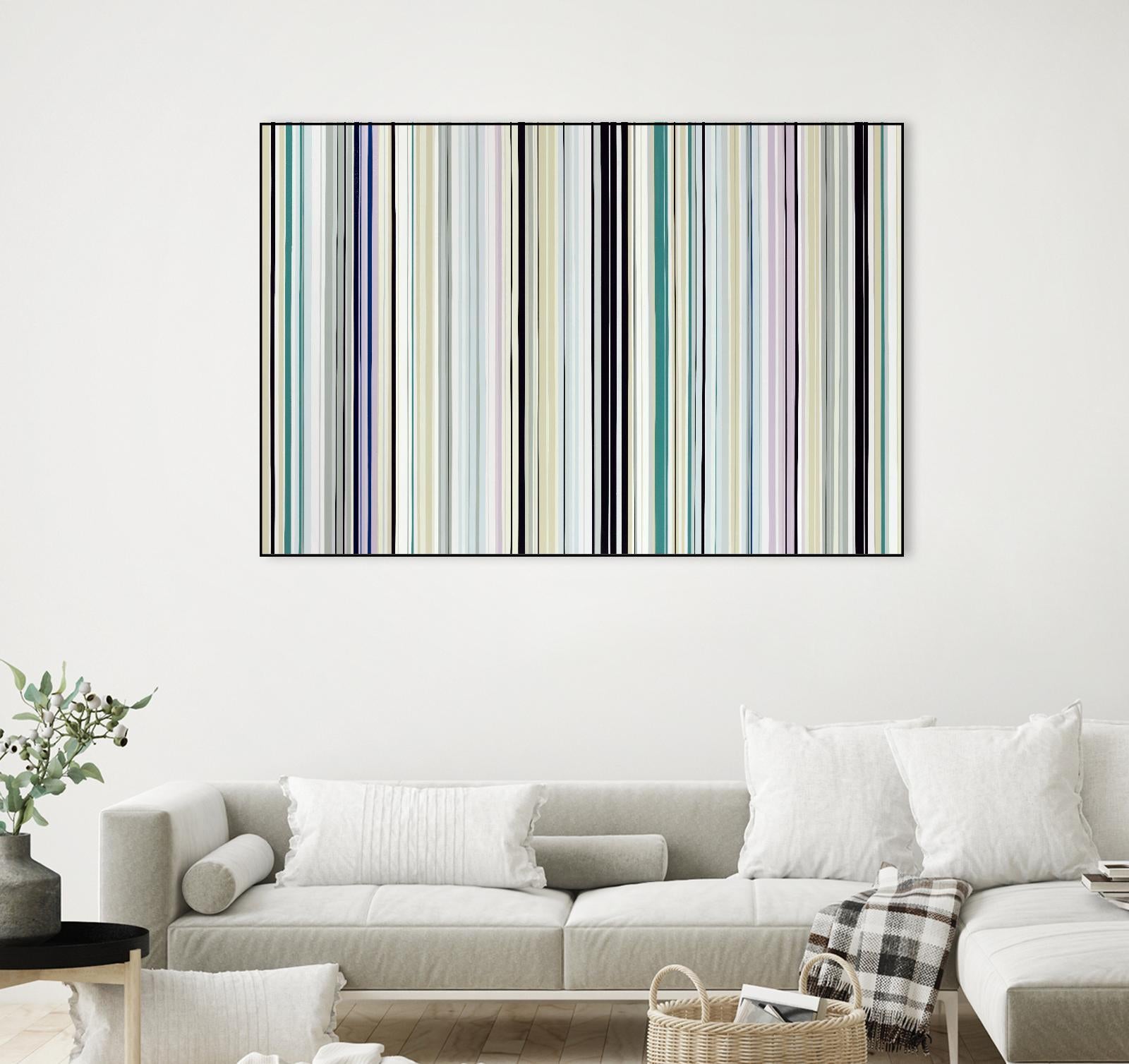 Never Going Straight by Daleno Art on GIANT ART - pink linear stripes