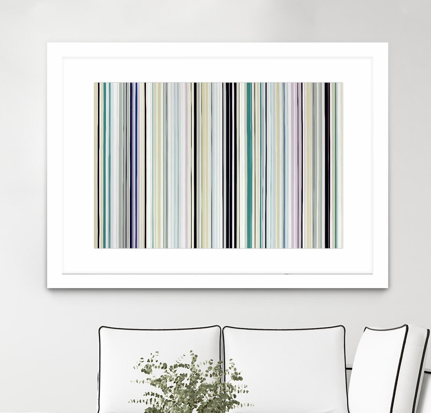 Never Going Straight by Daleno Art on GIANT ART - pink linear stripes