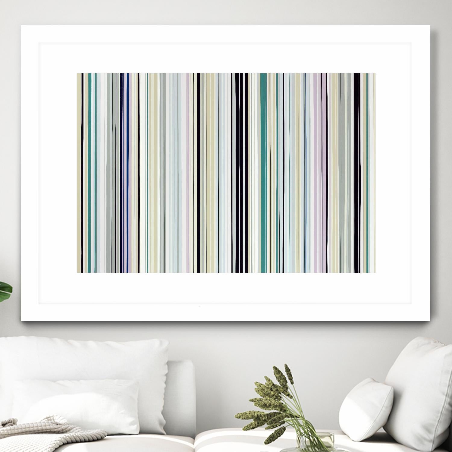 Never Going Straight by Daleno Art on GIANT ART - pink linear stripes