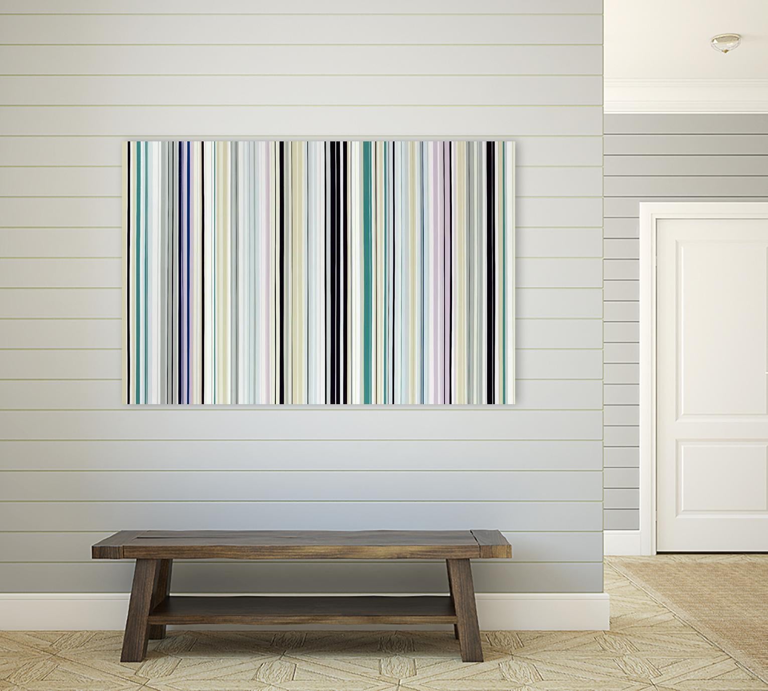 Never Going Straight by Daleno Art on GIANT ART - pink linear stripes