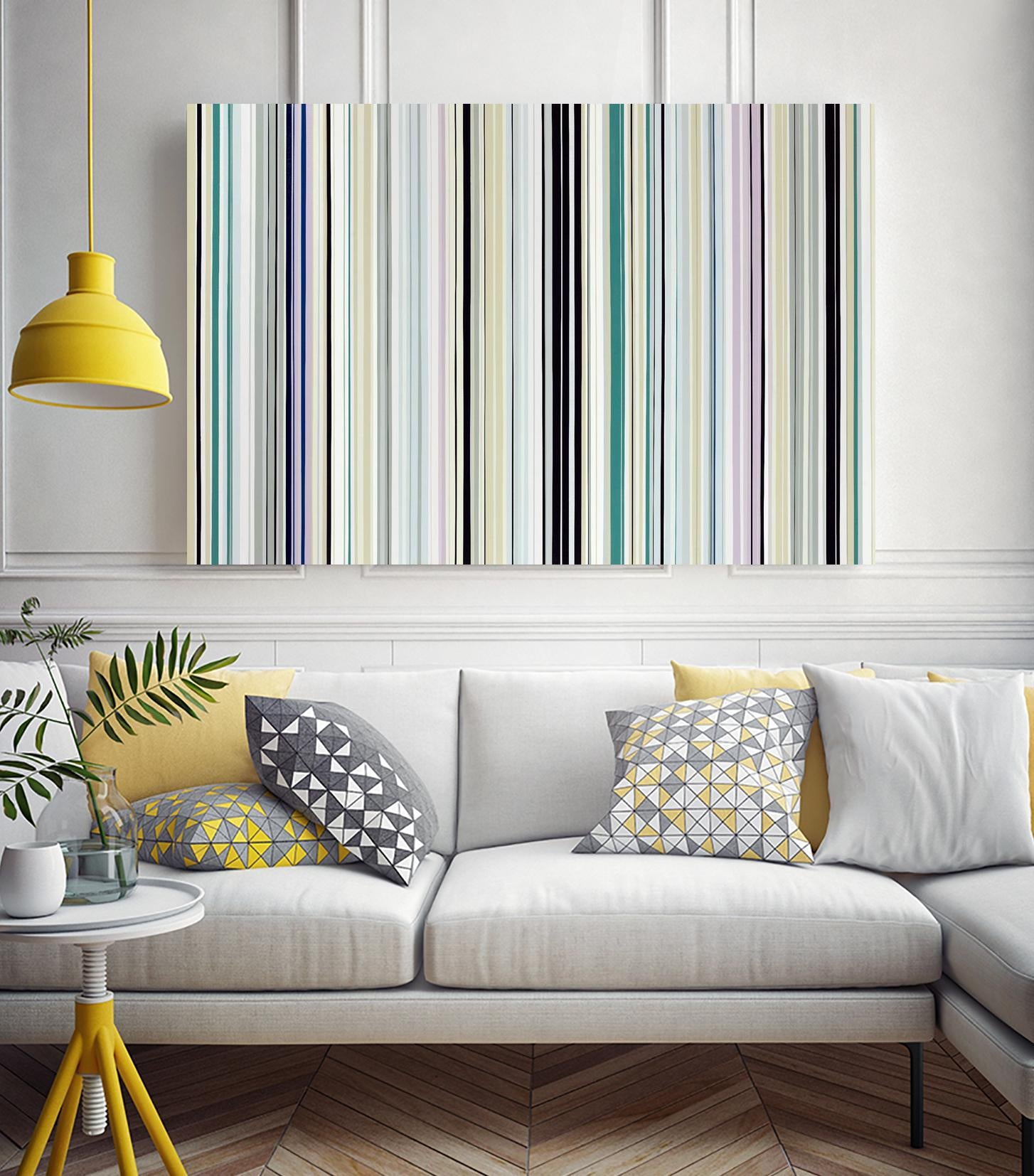 Never Going Straight by Daleno Art on GIANT ART - pink linear stripes