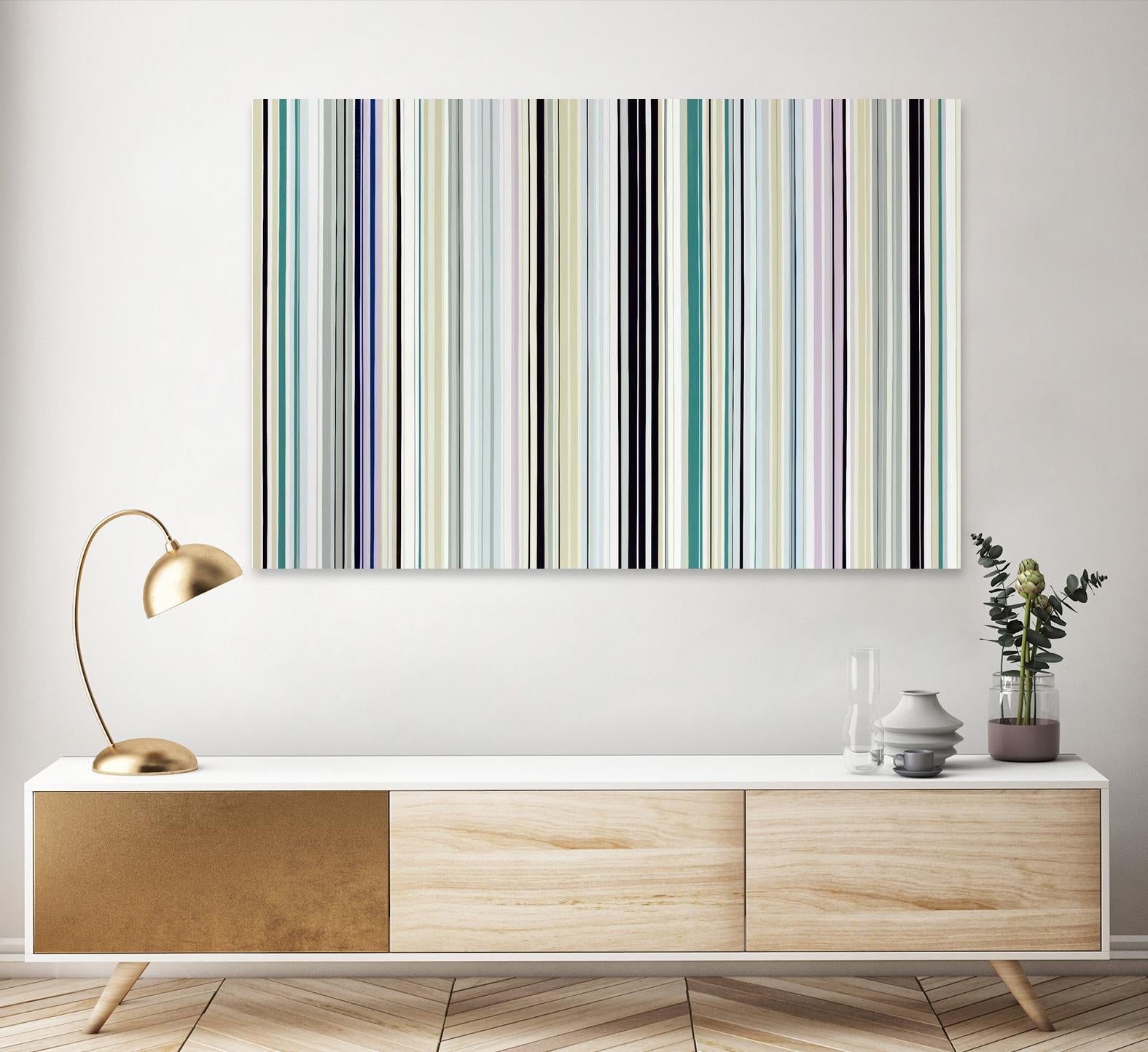 Never Going Straight by Daleno Art on GIANT ART - pink linear stripes