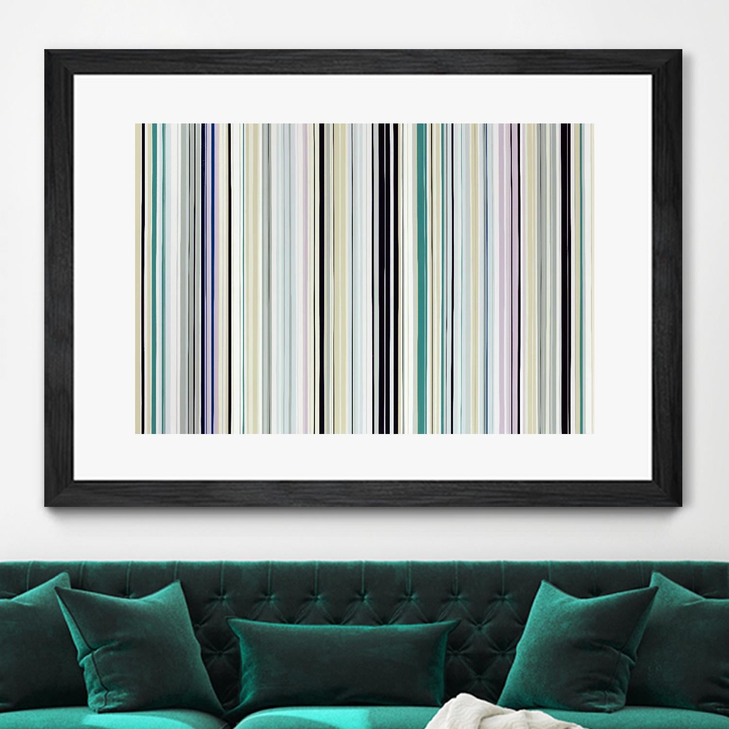 Never Going Straight by Daleno Art on GIANT ART - pink linear stripes