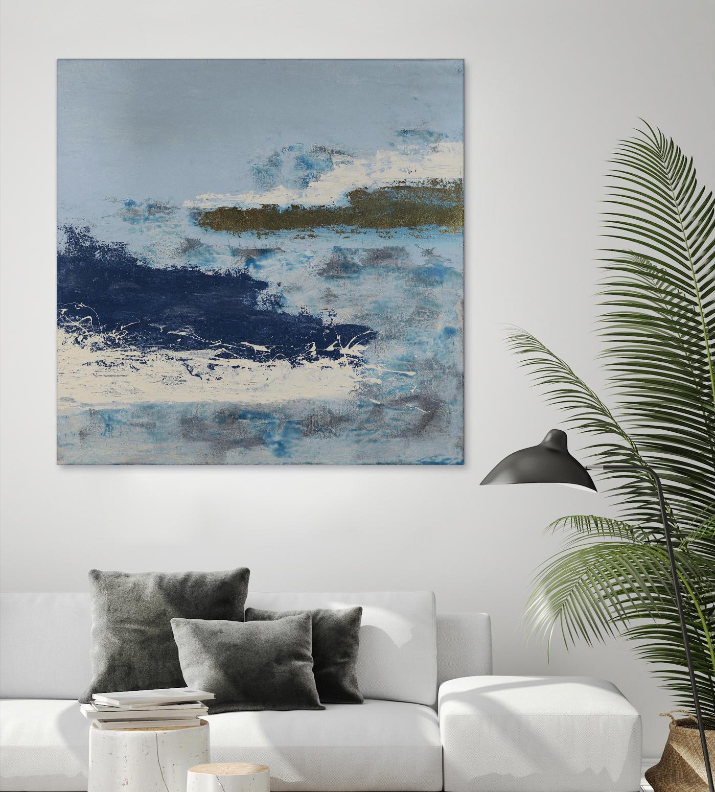 Washing to Shore by Daleno Art on GIANT ART - blue abstract abstrait