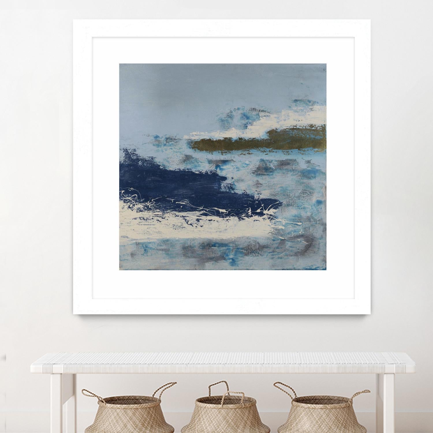 Washing to Shore by Daleno Art on GIANT ART - blue abstract abstrait