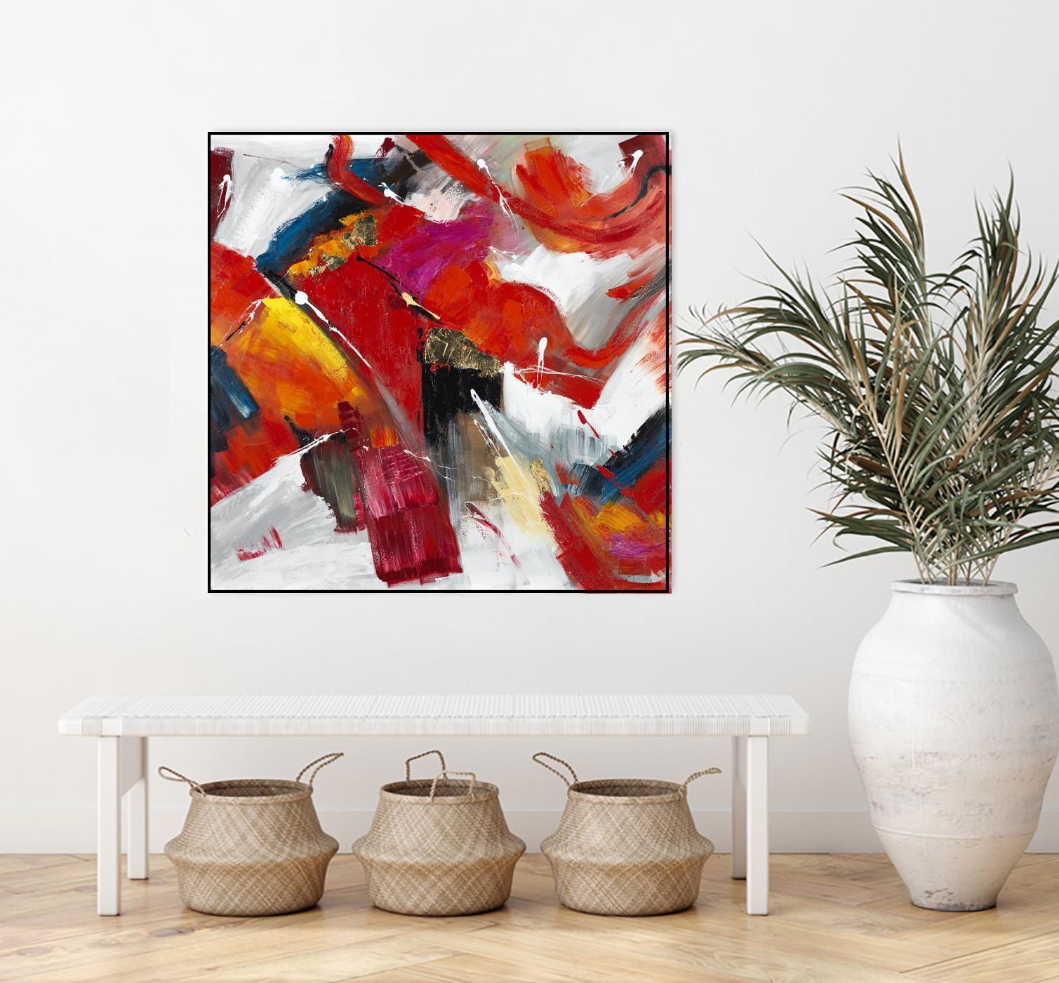 Stop to stare by Daleno Art on GIANT ART - red abstract abstrait