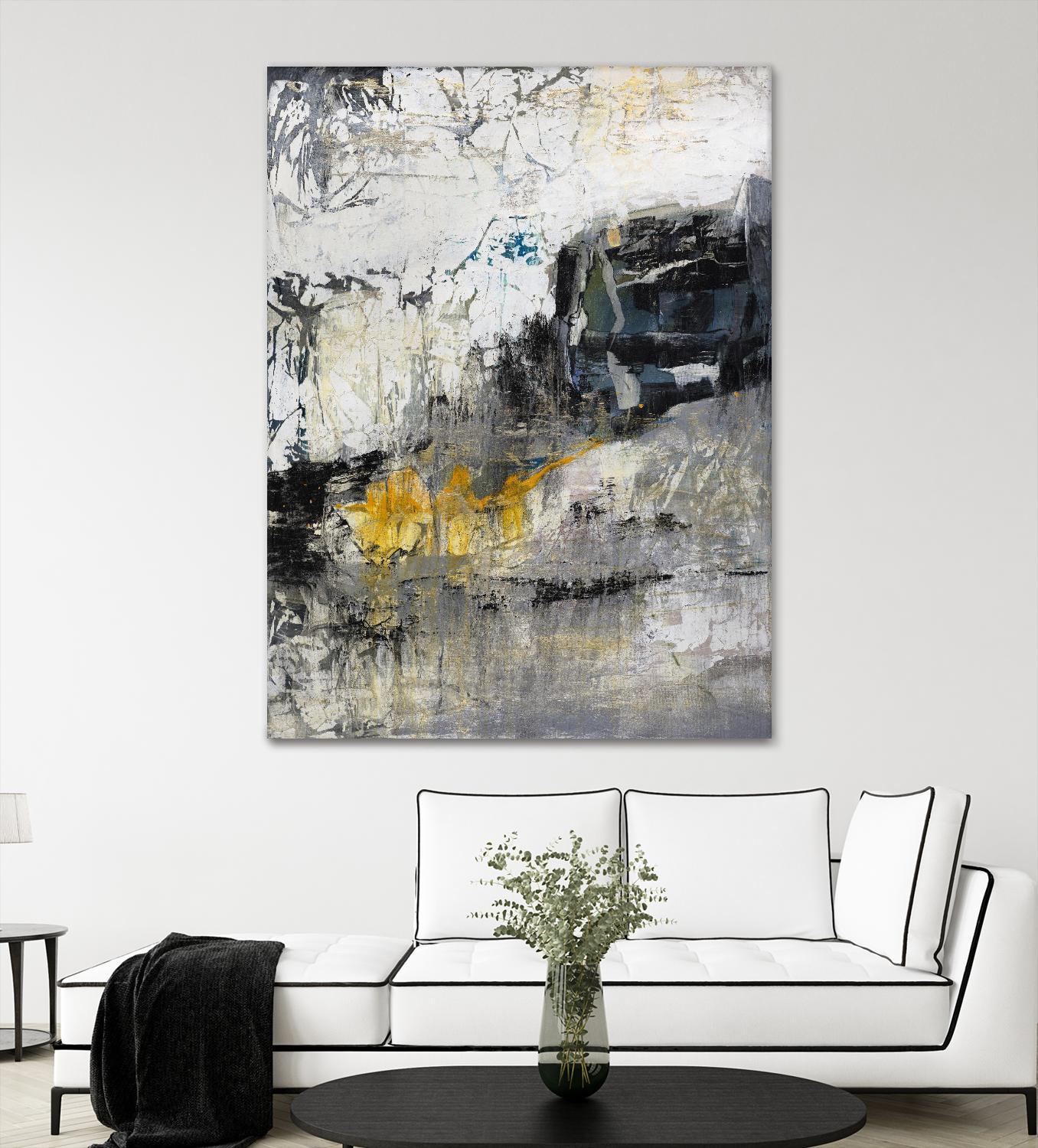 The Hike by Daleno Art on GIANT ART - blue abstract abstrait